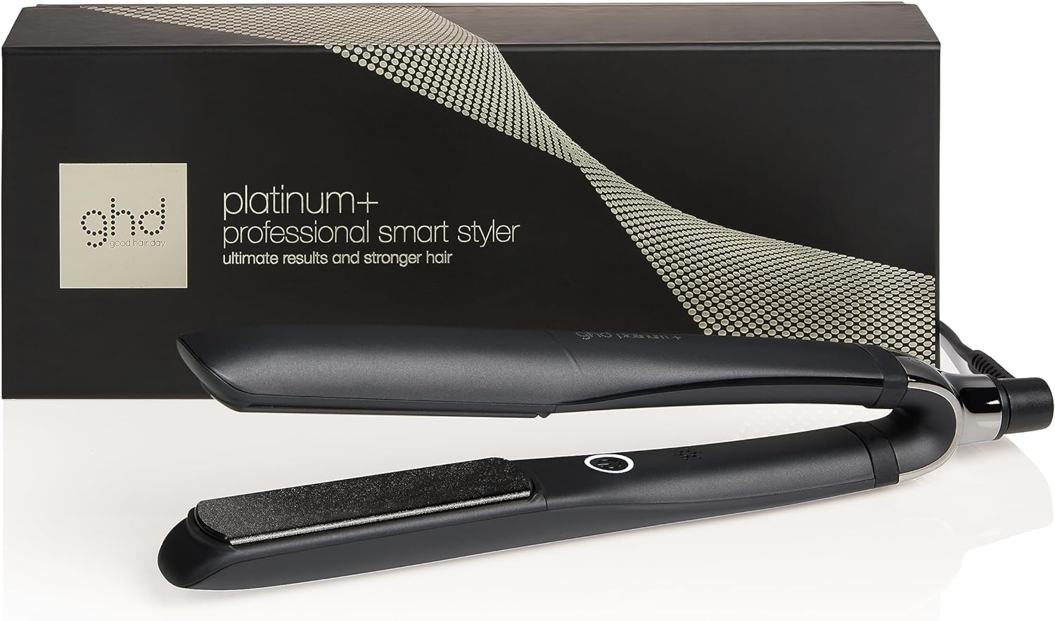 ghd Platinum+ Black Styler - Professional SMART Hair Straighteners