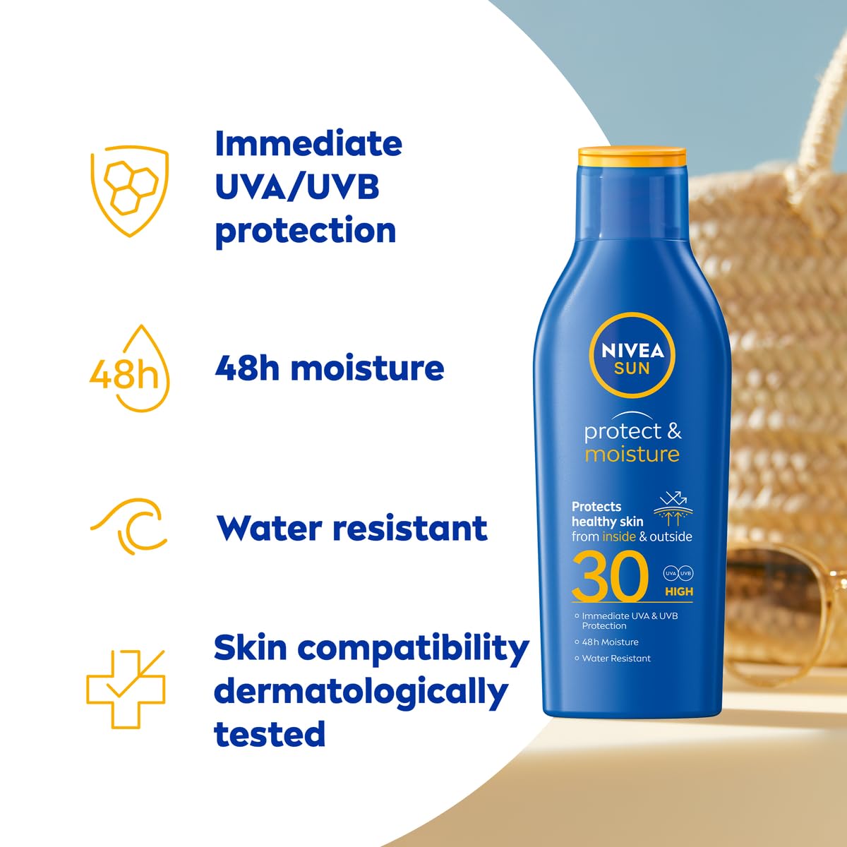 NIVEA SUN Protect & Moisture SPF 30 Lotion 200 ml