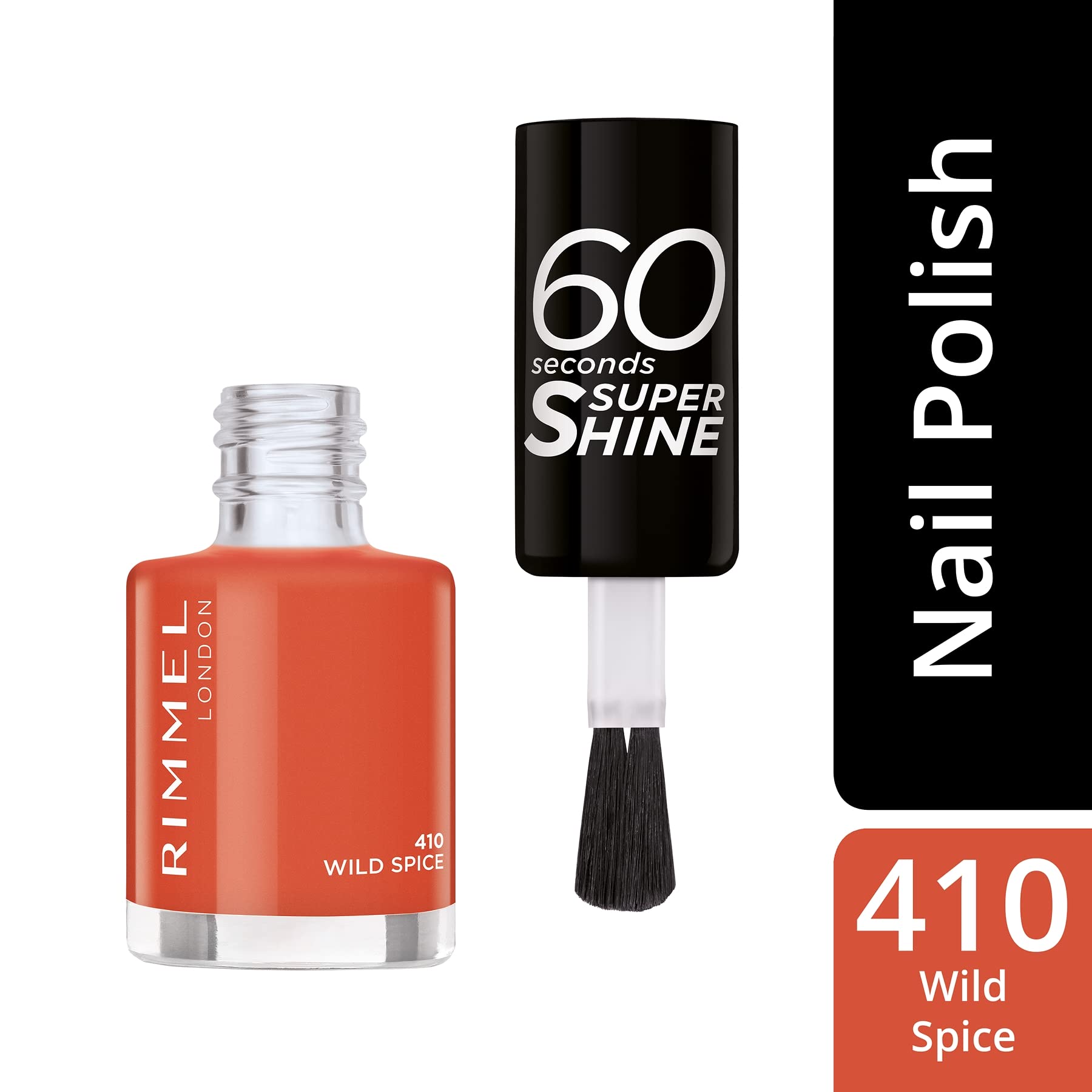 Rimmel 60 Seconds Super-Shine Nail Polish, 410 Wild Spice, 8 ml