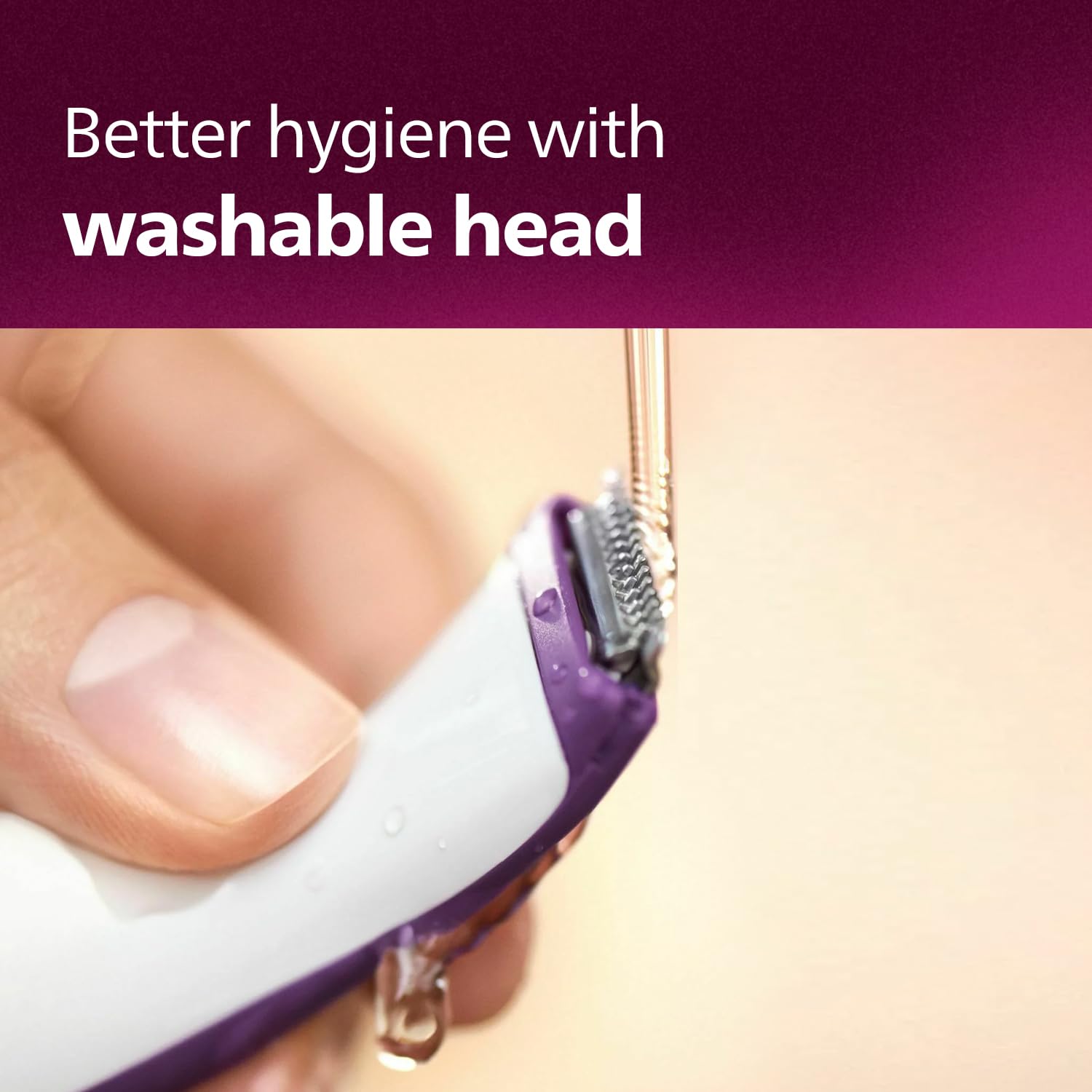 Philips BRT383/15 BikiniGenie Trimmer, Purple