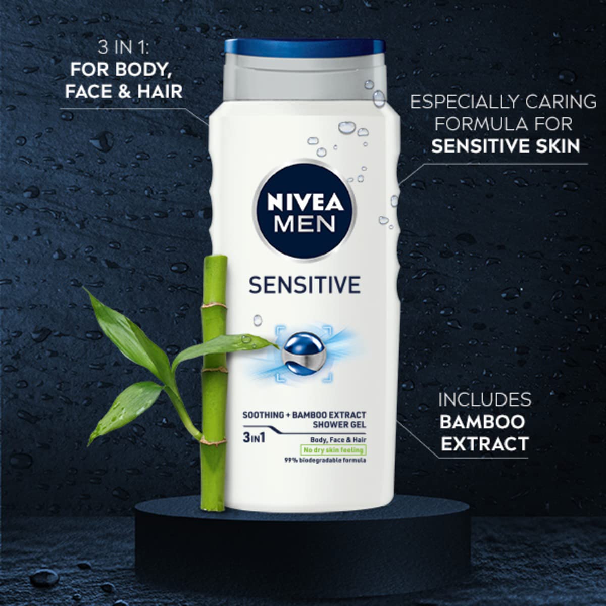 NIVEA MEN Sensitive Shower Gel 6-Pack