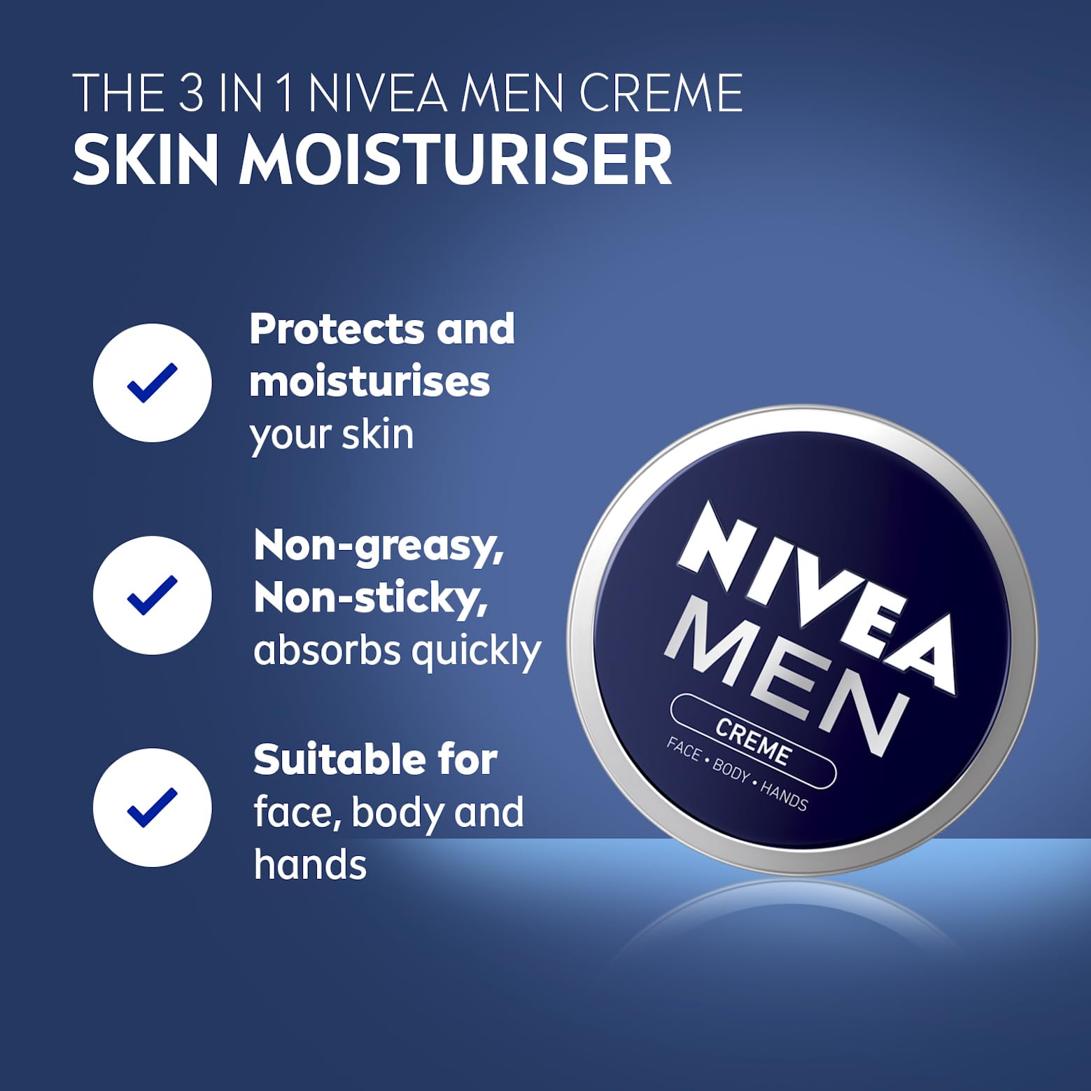 NIVEA Men Intensive Skin Care Cream - Pack of 5