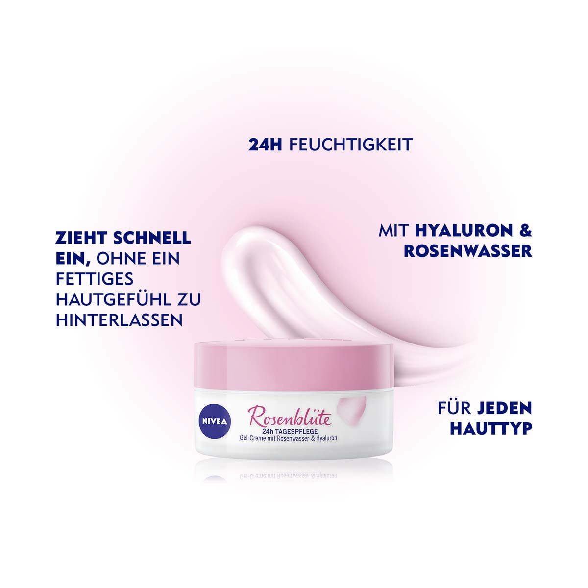 Nivea Rose Petal 24h Gel Cream 50 ml