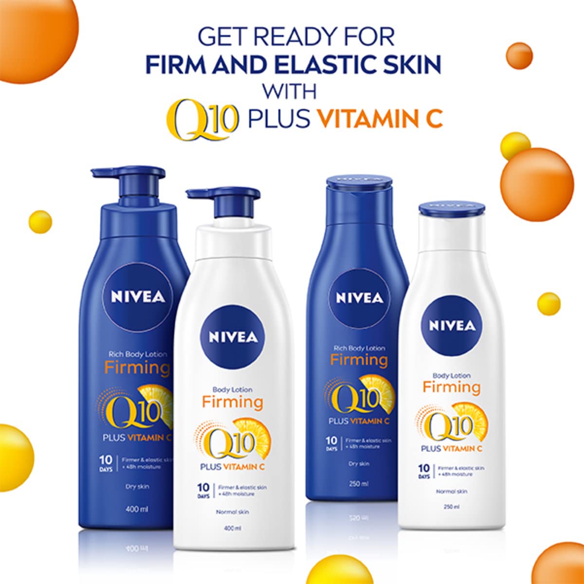 NIVEA Q10 Firming Body Lotion with Vitamin C, 400ml