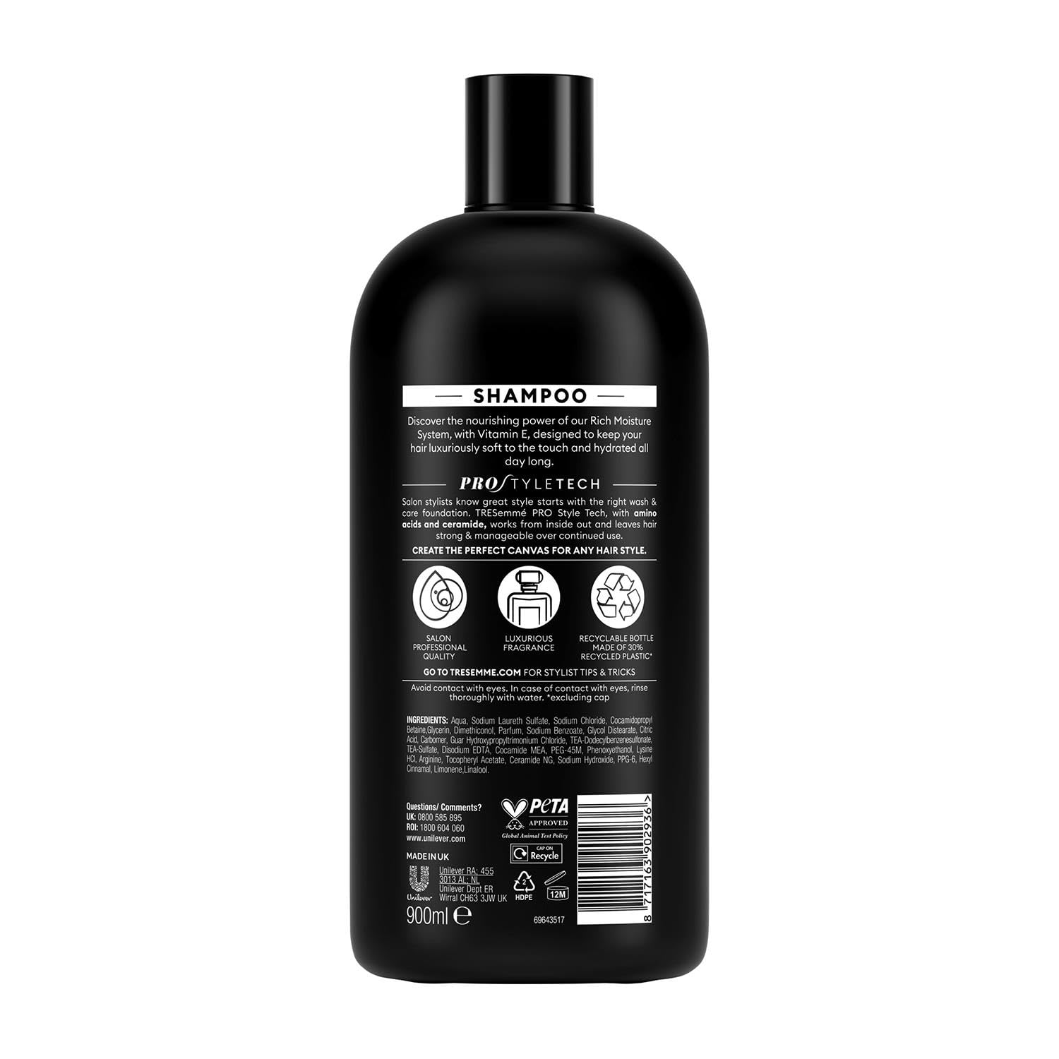 TRESemmé Moisture Rich Luxurious Moisture Shampoo, 900ml