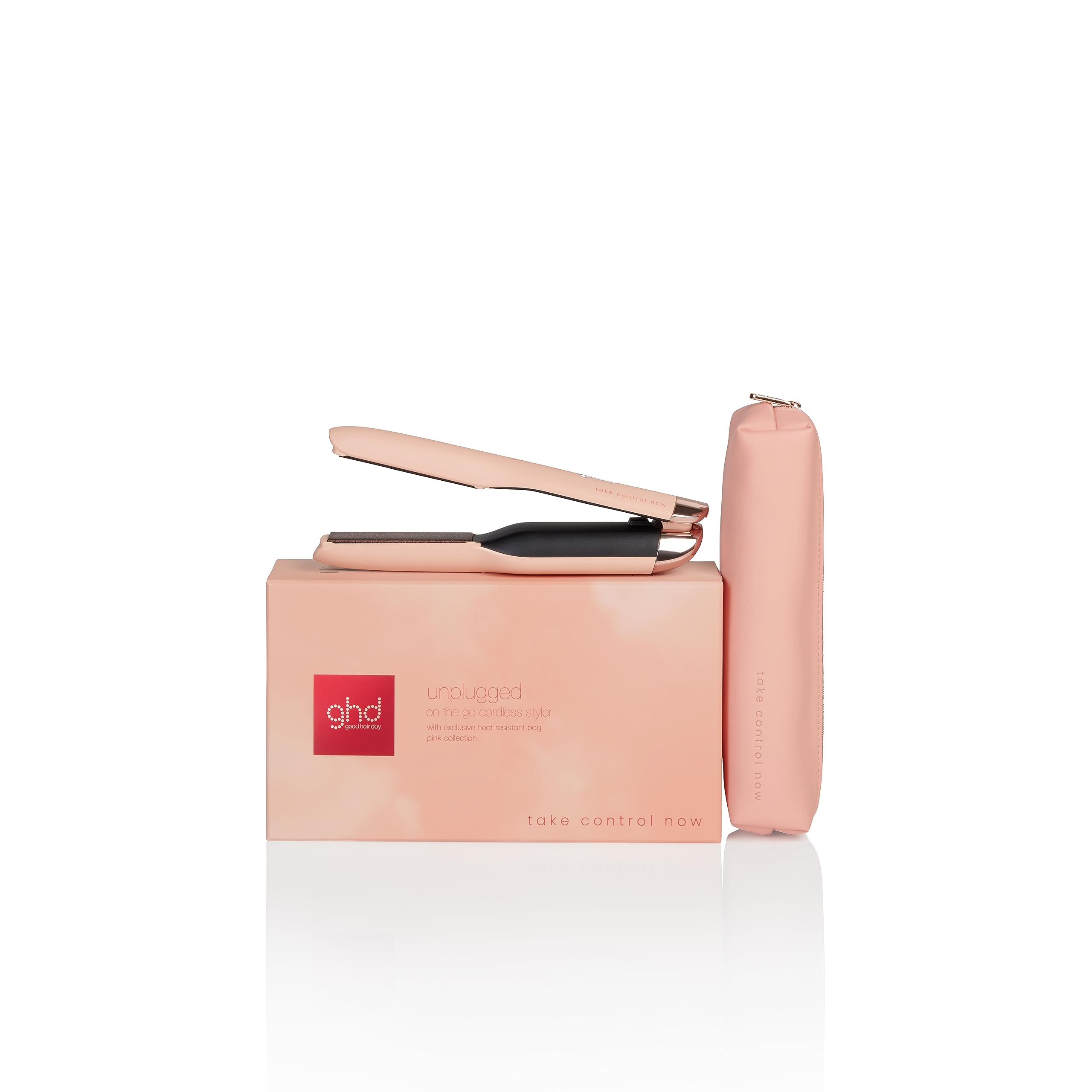 ghd Unplugged Pink Peach Wireless Styler