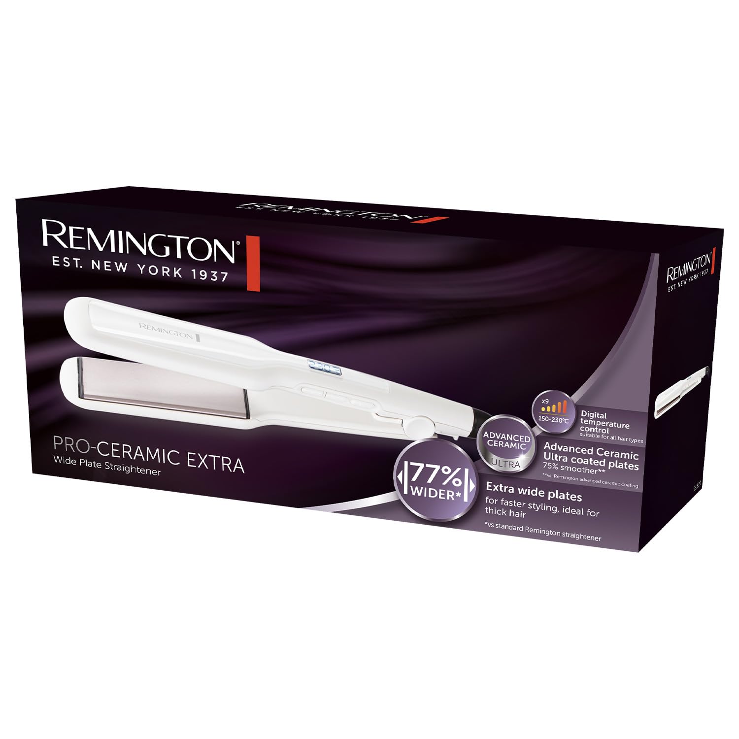 Remington Pro Ceramic Extra Wide Hair Straightener S5527