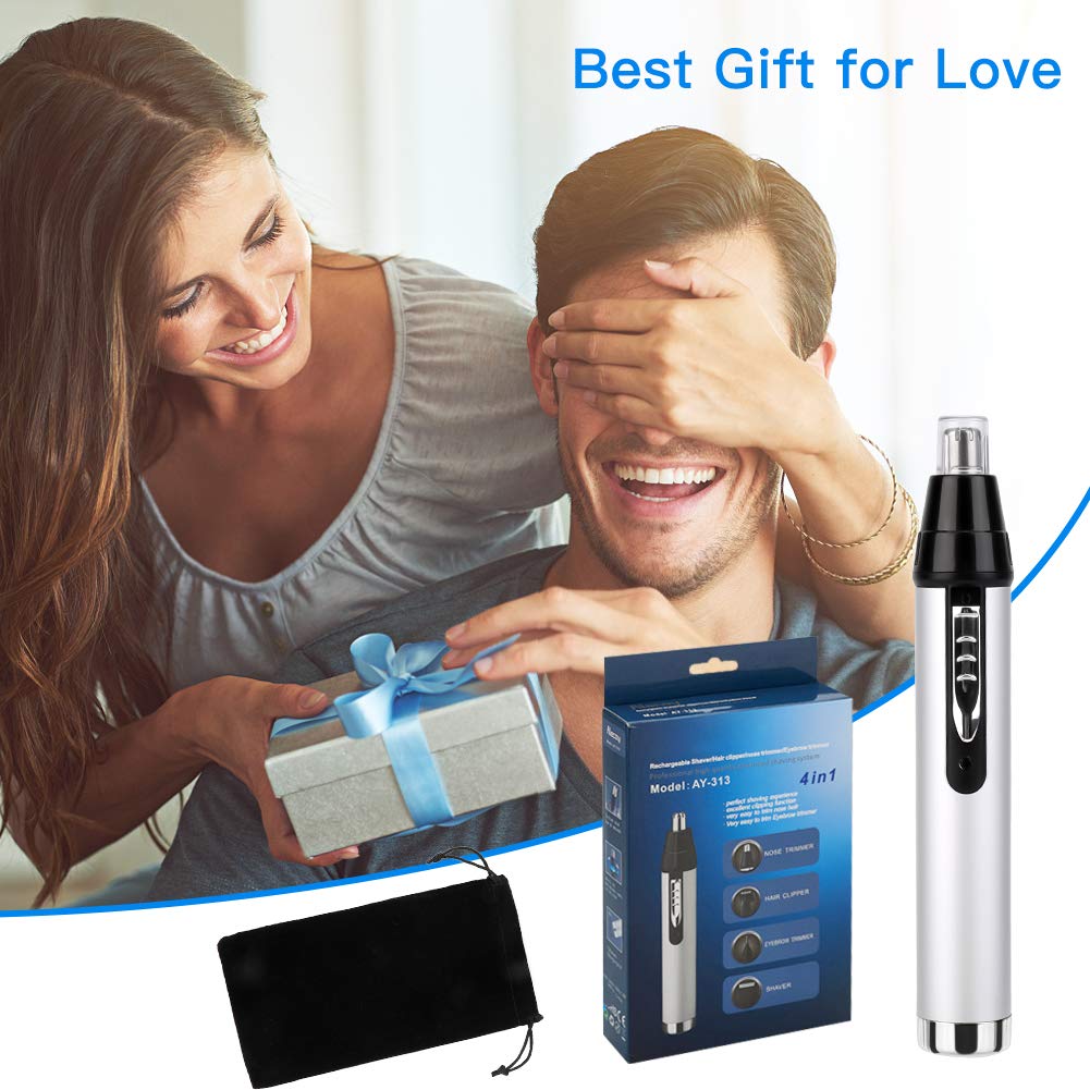 QKURT 4 in 1 USB Nose Hair Trimmer