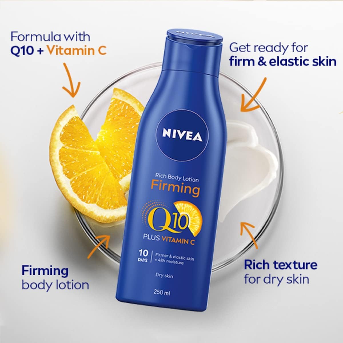 NIVEA Q10 Firming Body Lotion with Vitamin C 250ml