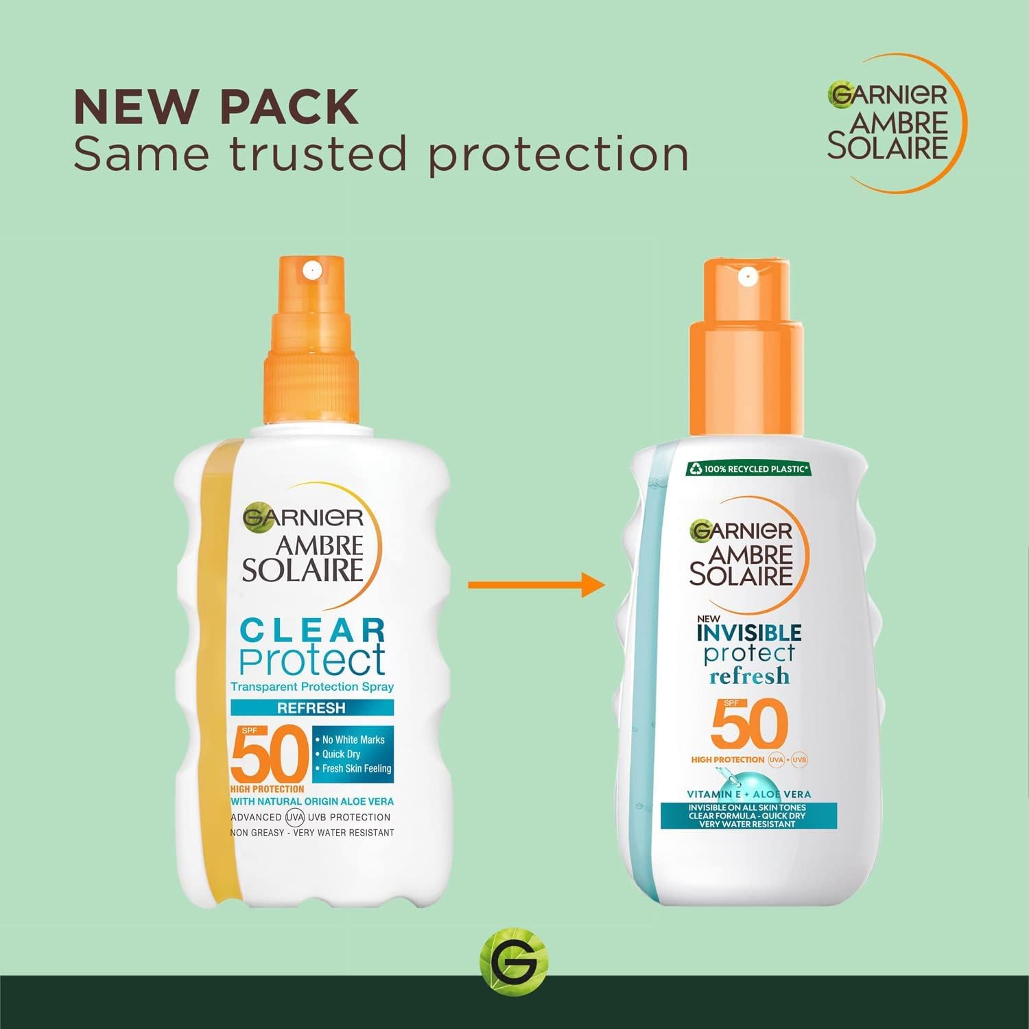 Garnier Ambre Solaire SPF50 Invisible Protect Spray