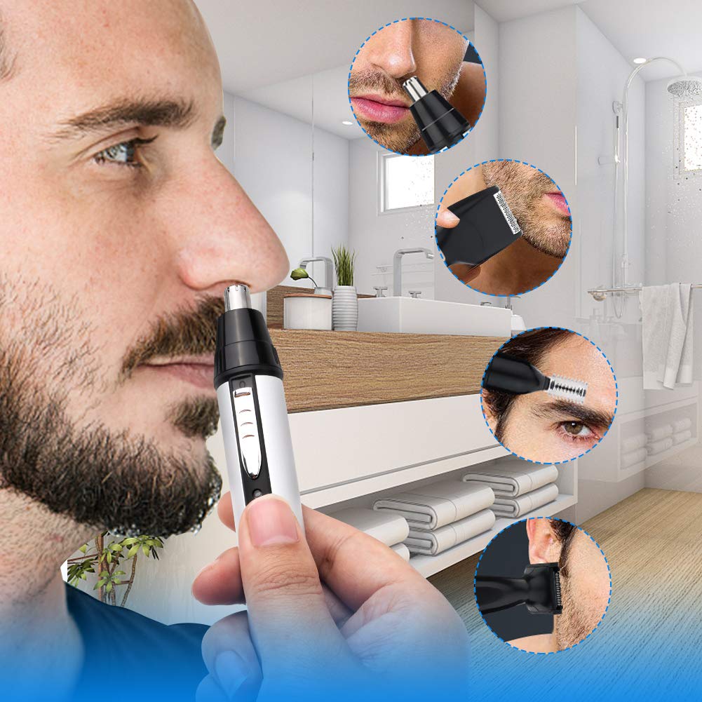 QKURT 4 in 1 USB Nose Hair Trimmer