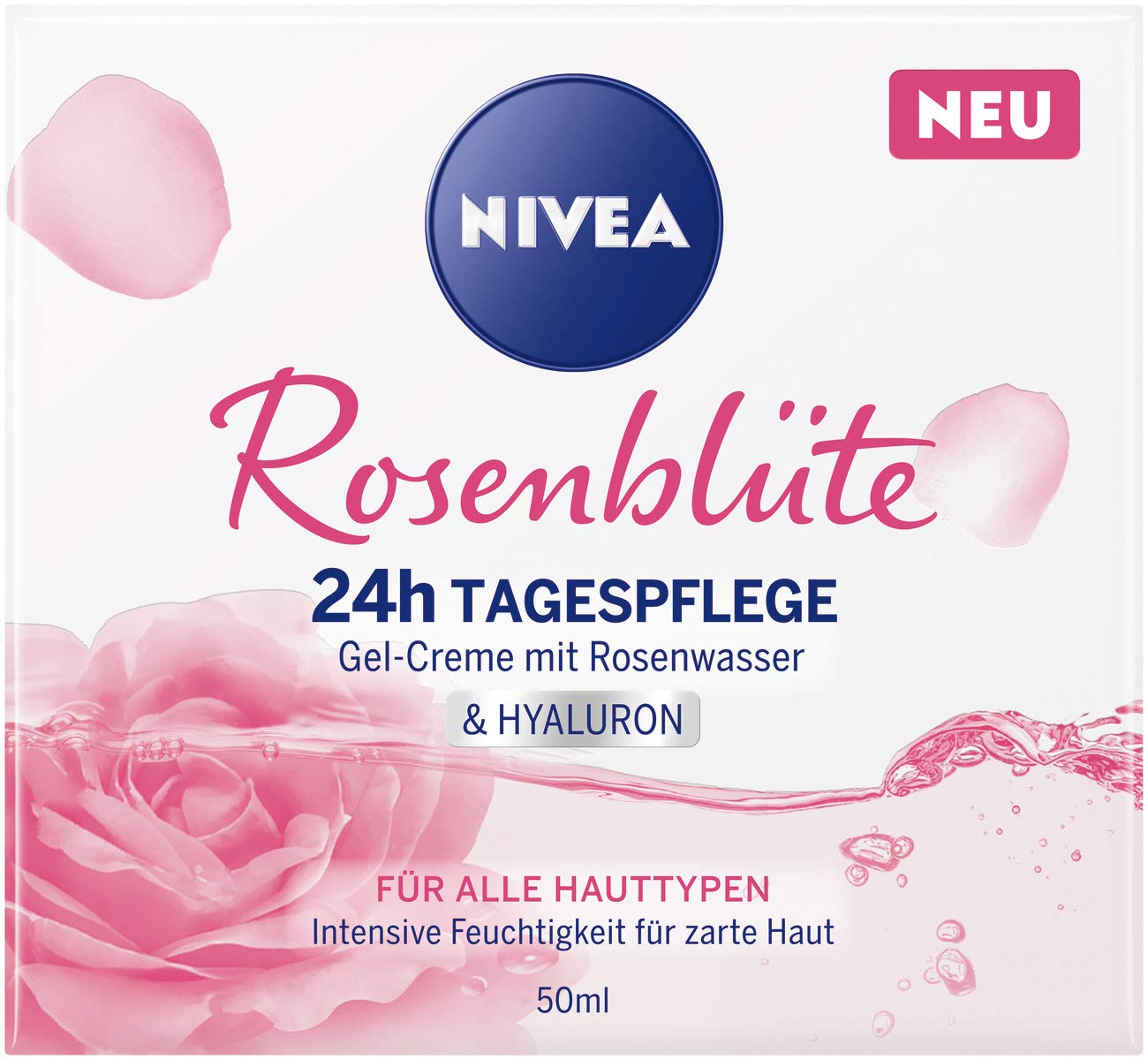 Nivea Rose Petal 24h Gel Cream 50 ml