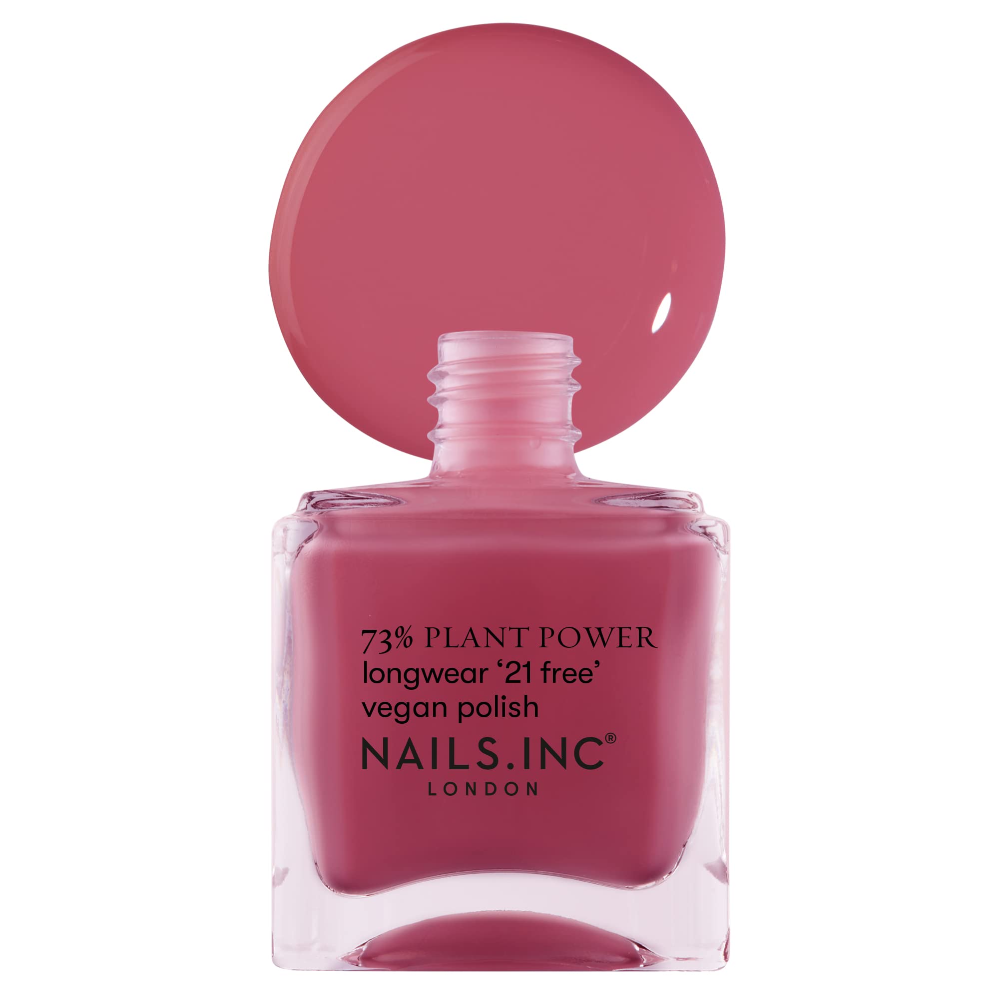 Nails.INC 73% Plant Power Stay Sustainable 14ml, Berry Nail Polish