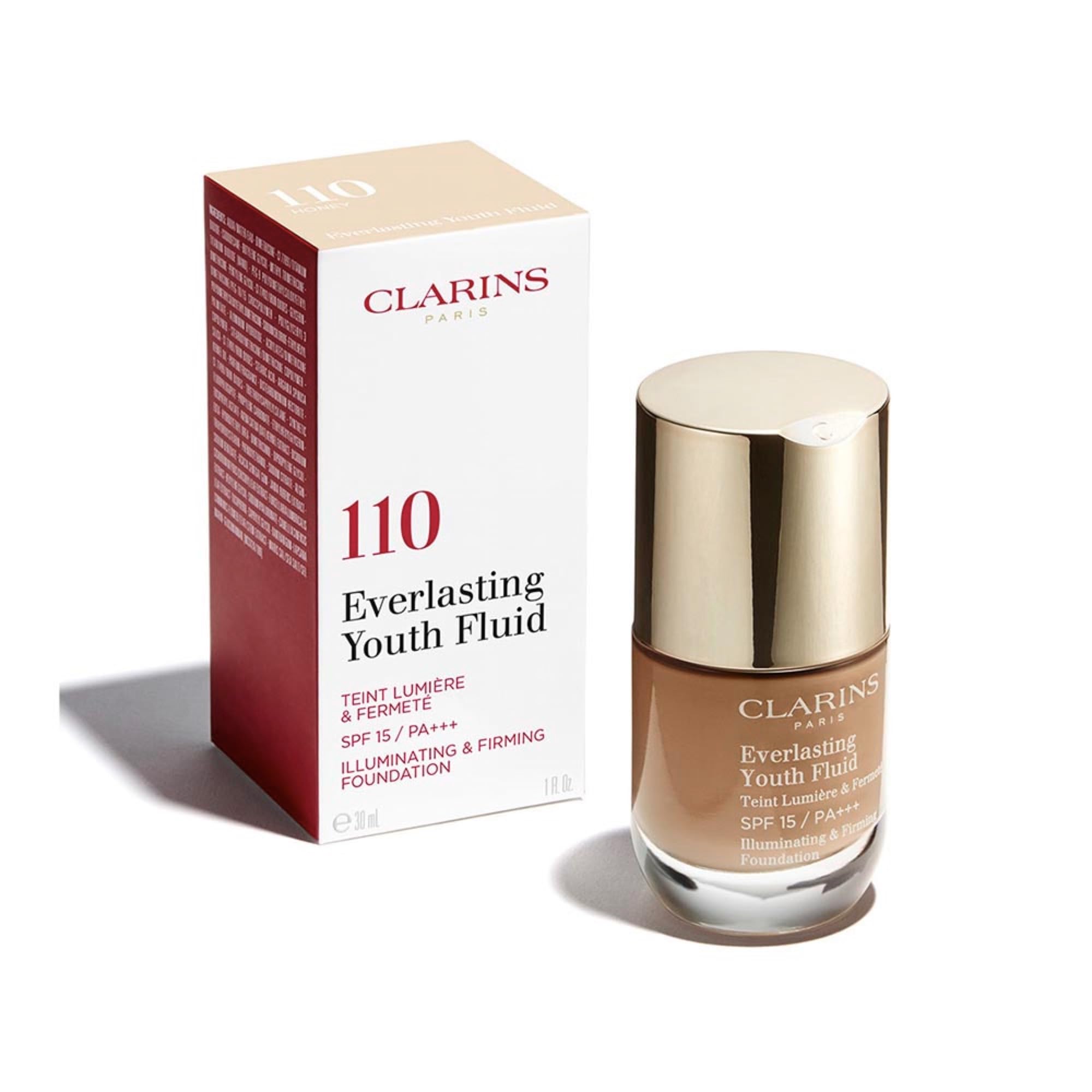 Clarins Everlasting Youth Fluid Foundation SPF15 112 Amber 30ml