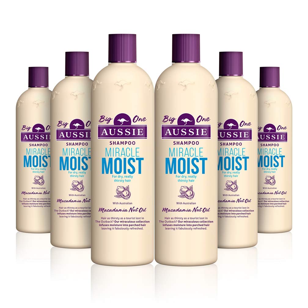 Aussie Miracle Moist Shampoo 500 ml - 6 Pack