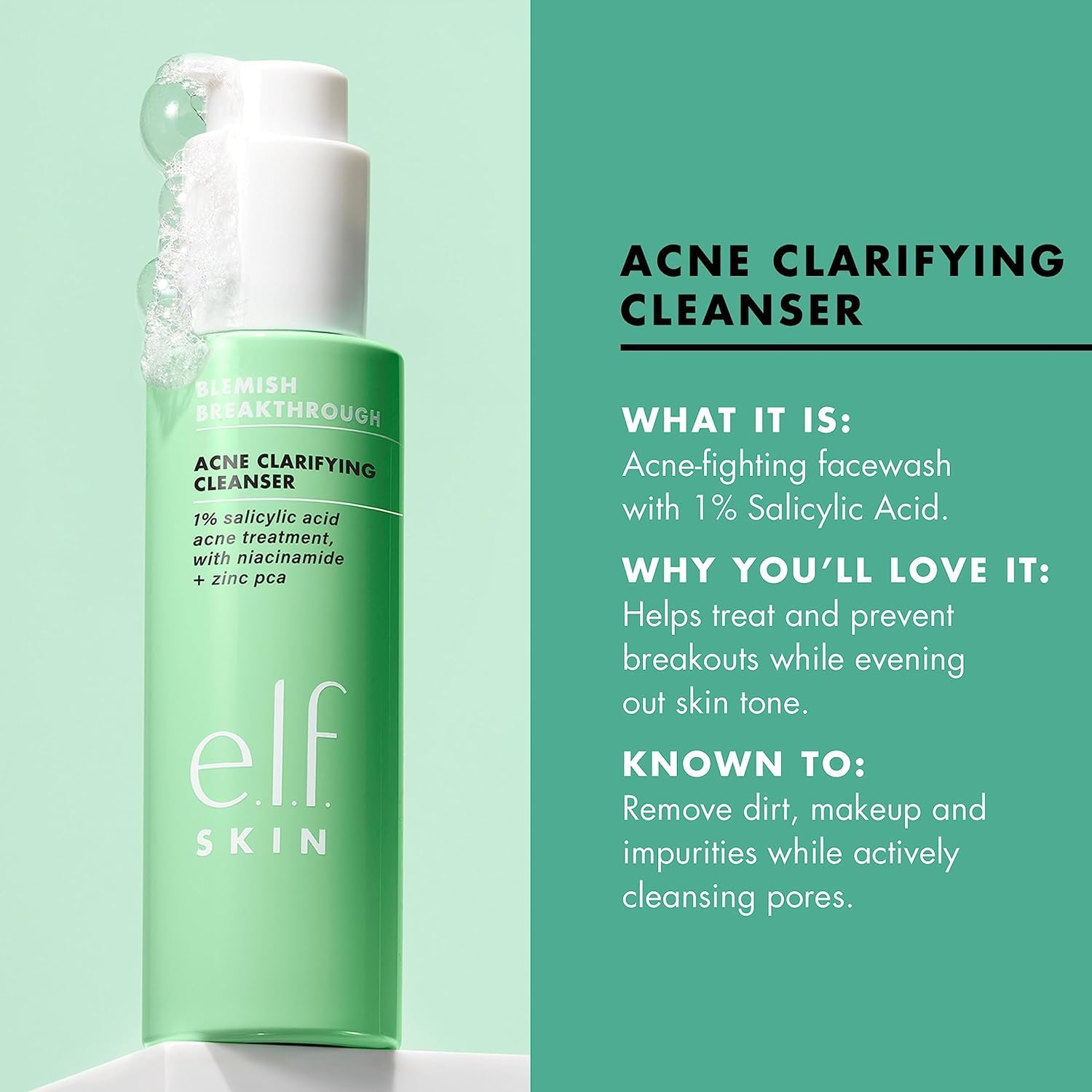 e.l.f. SKIN Blemish Breakthrough Clarifying Cleanser
