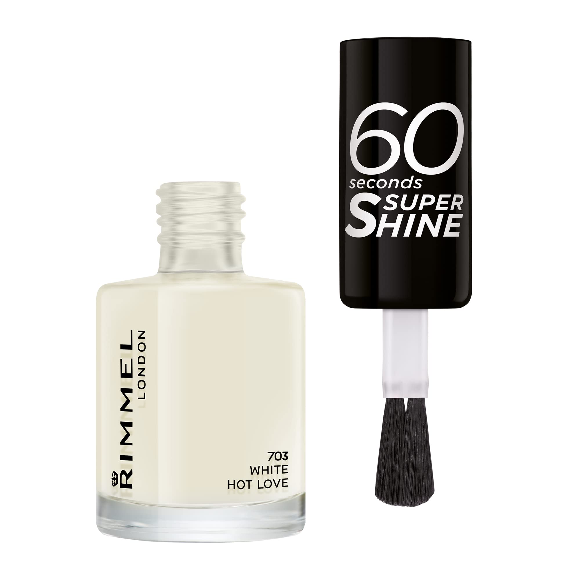 Rimmel London 60 Seconds Super Shine Nail Polish - White Hot Love