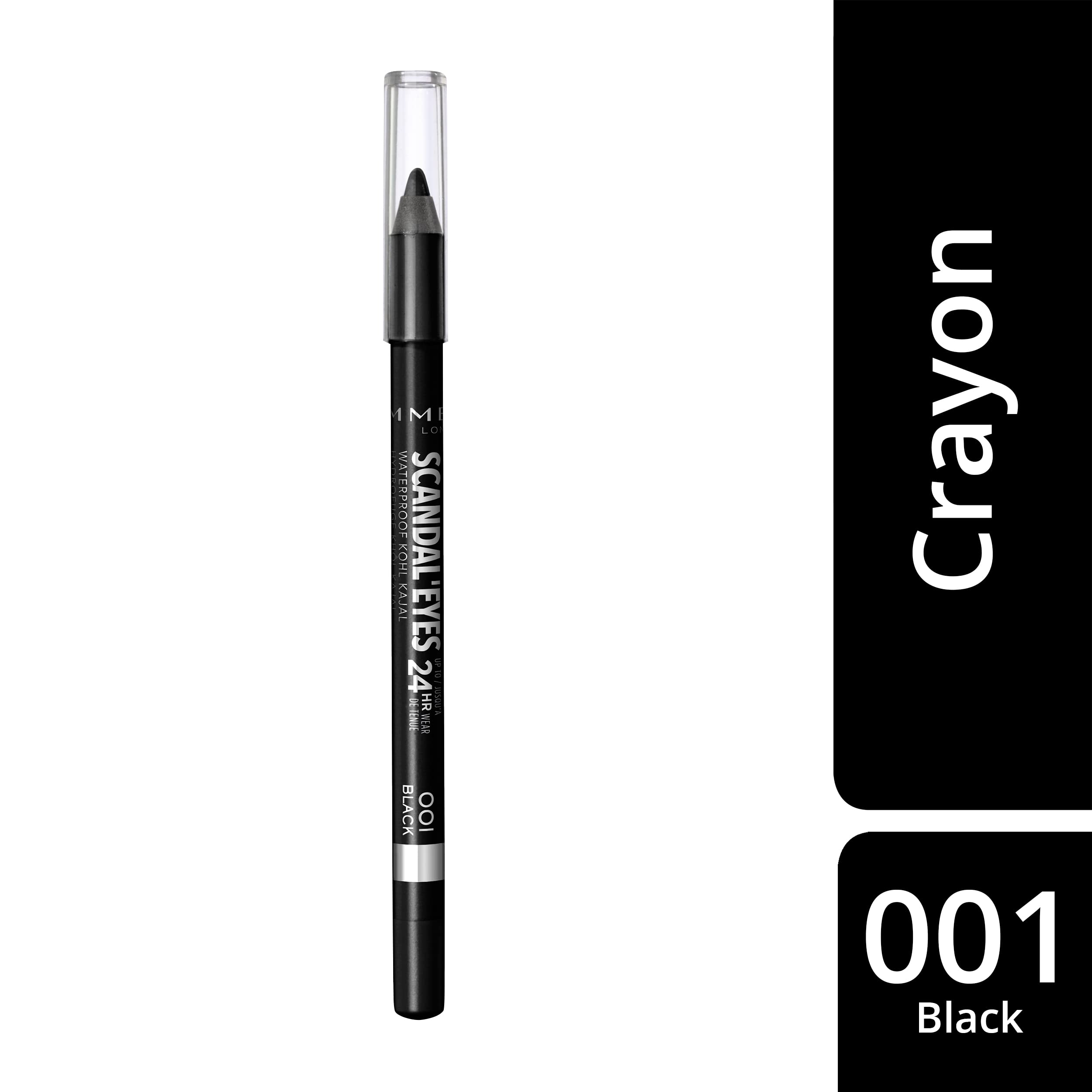 RIMMEL LONDON Scandaleyes Waterproof Khol Eyeliner - Black 1.3g