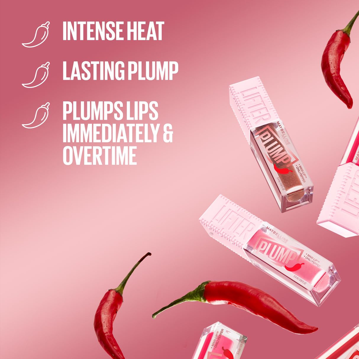 Maybelline Lifter Plump Lip Gloss - 001 Blush Blaze