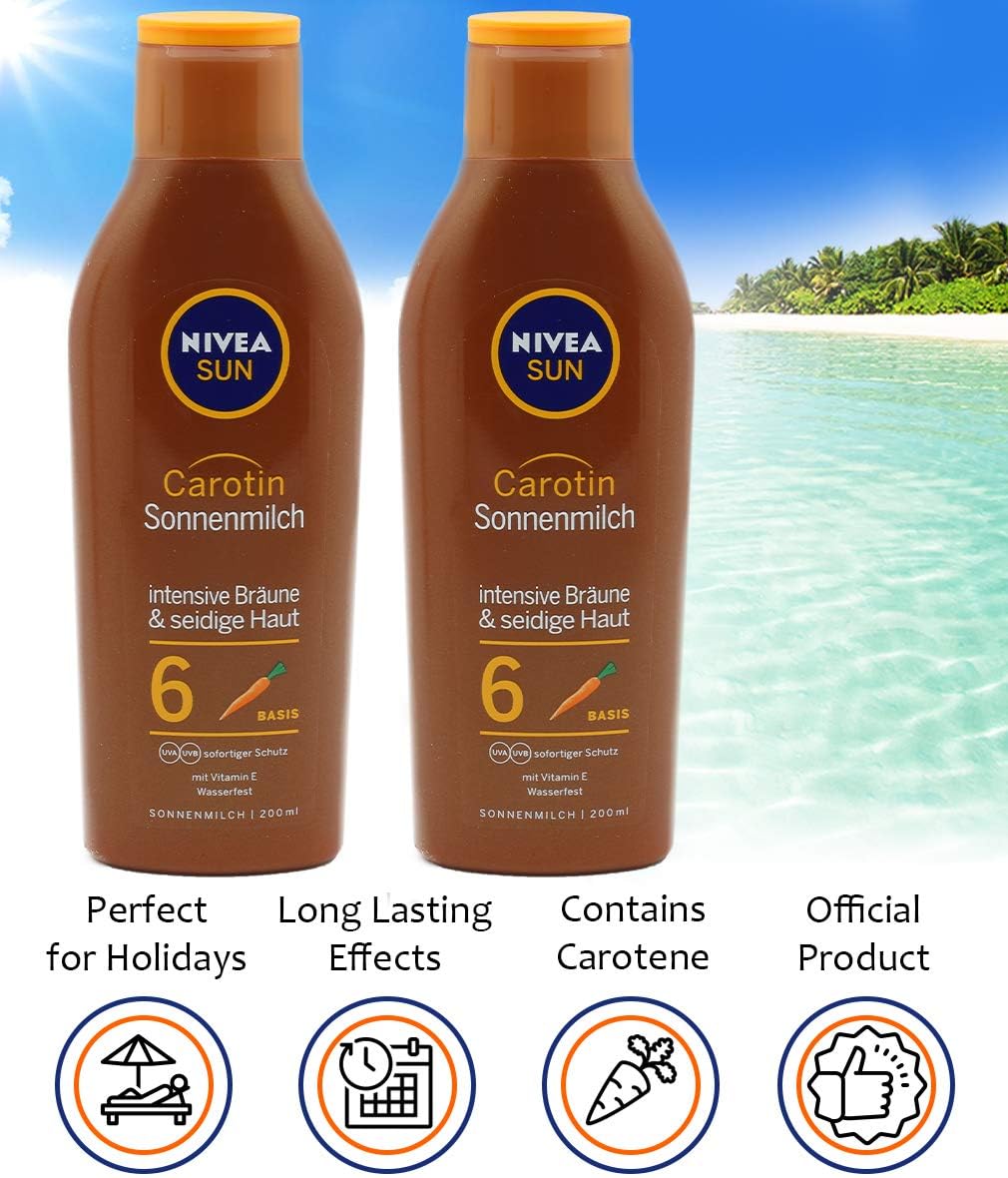 Nivea Sun Carotene SPF 6 Sun Milk Duo