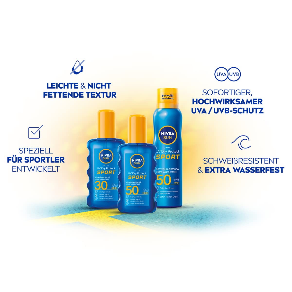 NIVEA Sun UV Dry Protect Sport Spray SPF 50