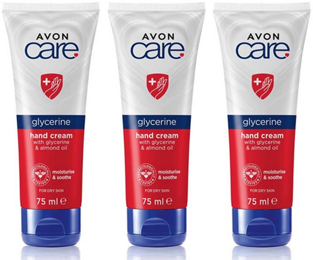 Avon Care Glycerine Hand Cream Trio 75ml x3