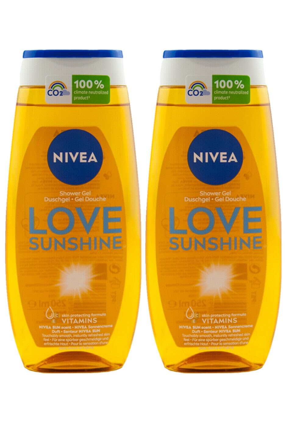 Nivea Shower Care Original Scent Sun 2x250ml