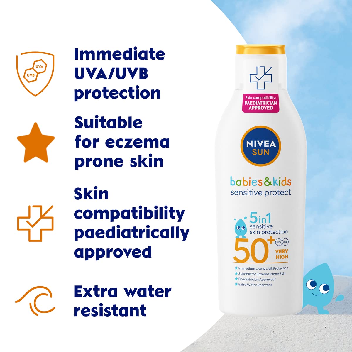 NIVEA SUN Kids Protect & Sensitive Lotion SPF 50+