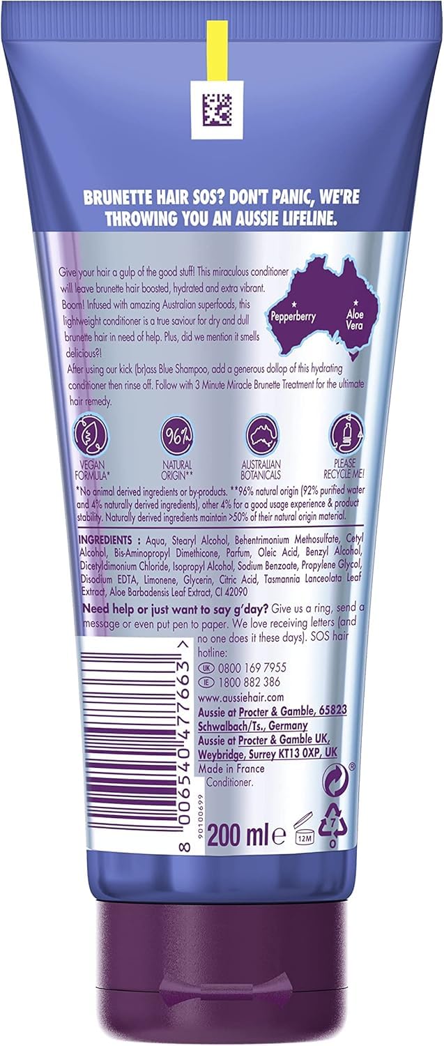 Aussie Brunette Hydration Set: Conditioner & Blue Shampoo