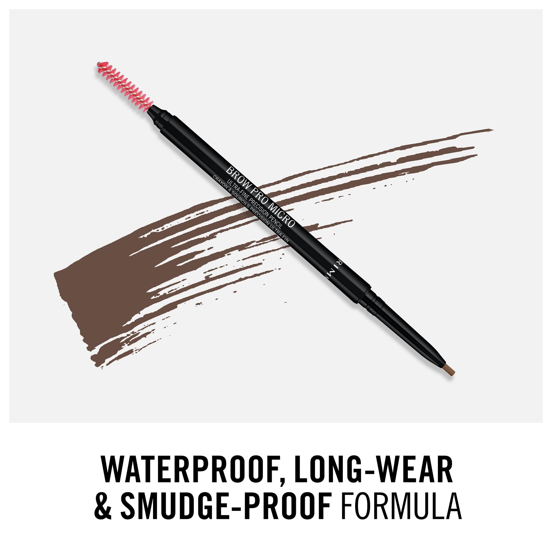 Rimmel London Brow Pro Micro Precision Pencil & Brush, Soft Brown