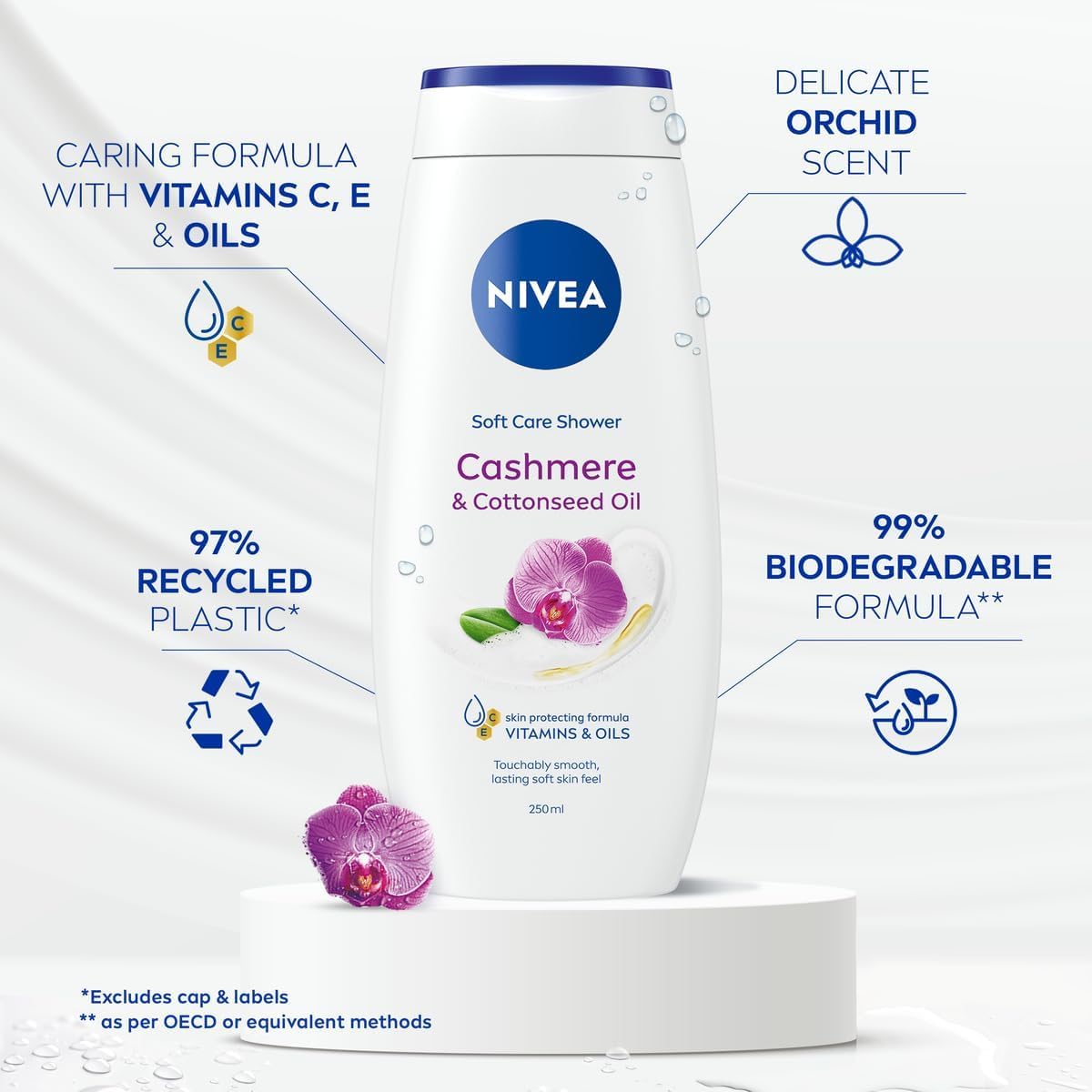 NIVEA Cashmere Indulgent Moisture Shower Cream 250 ml