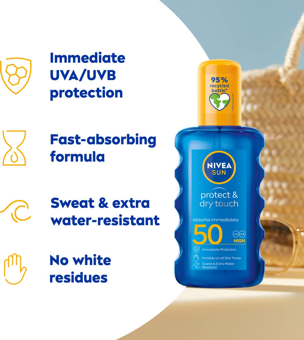 NIVEA SUN Protect & Dry Touch Invisible Spray SPF 50 - 200 ml