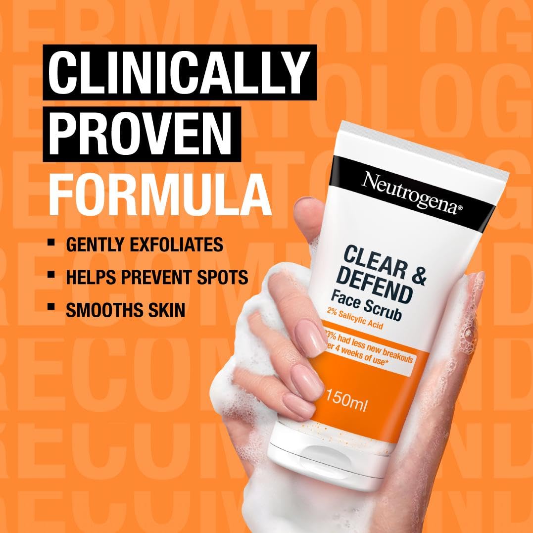 Neutrogena Clear & Defend Facial Scrub 150ml