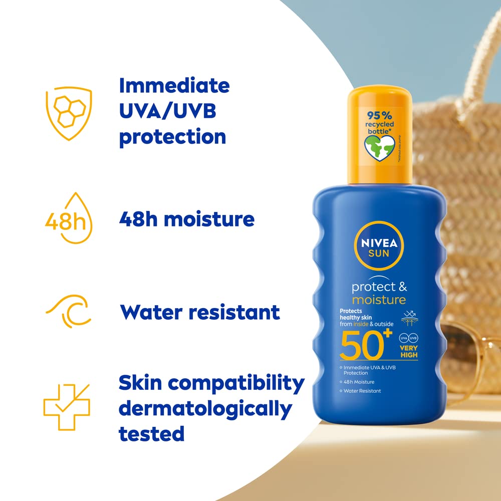 NIVEA SUN Protect & Moisture SPF 50+ Spray