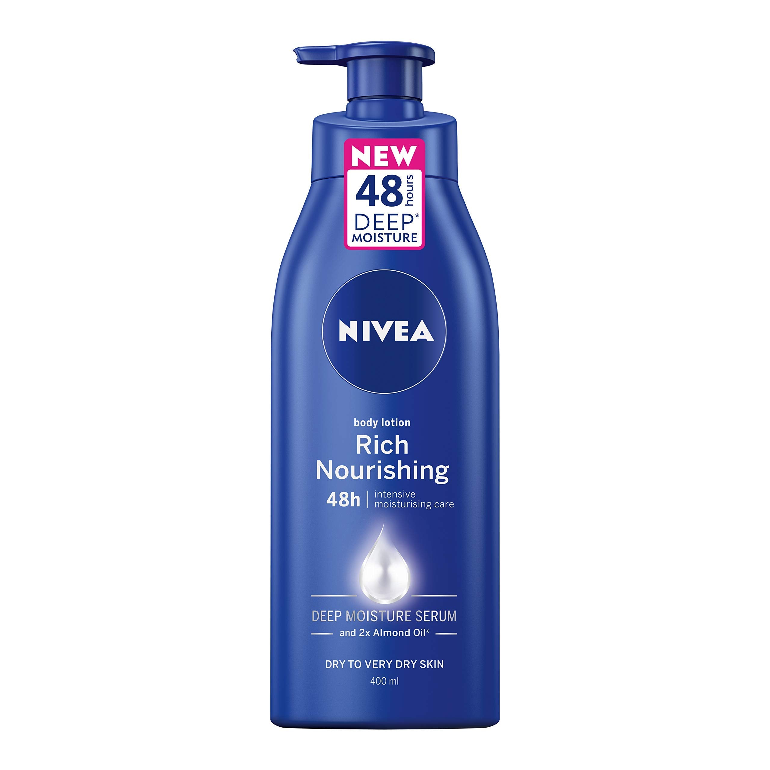 NIVEA Rich Nourishing Body Lotion - Pack of 6, 400ml