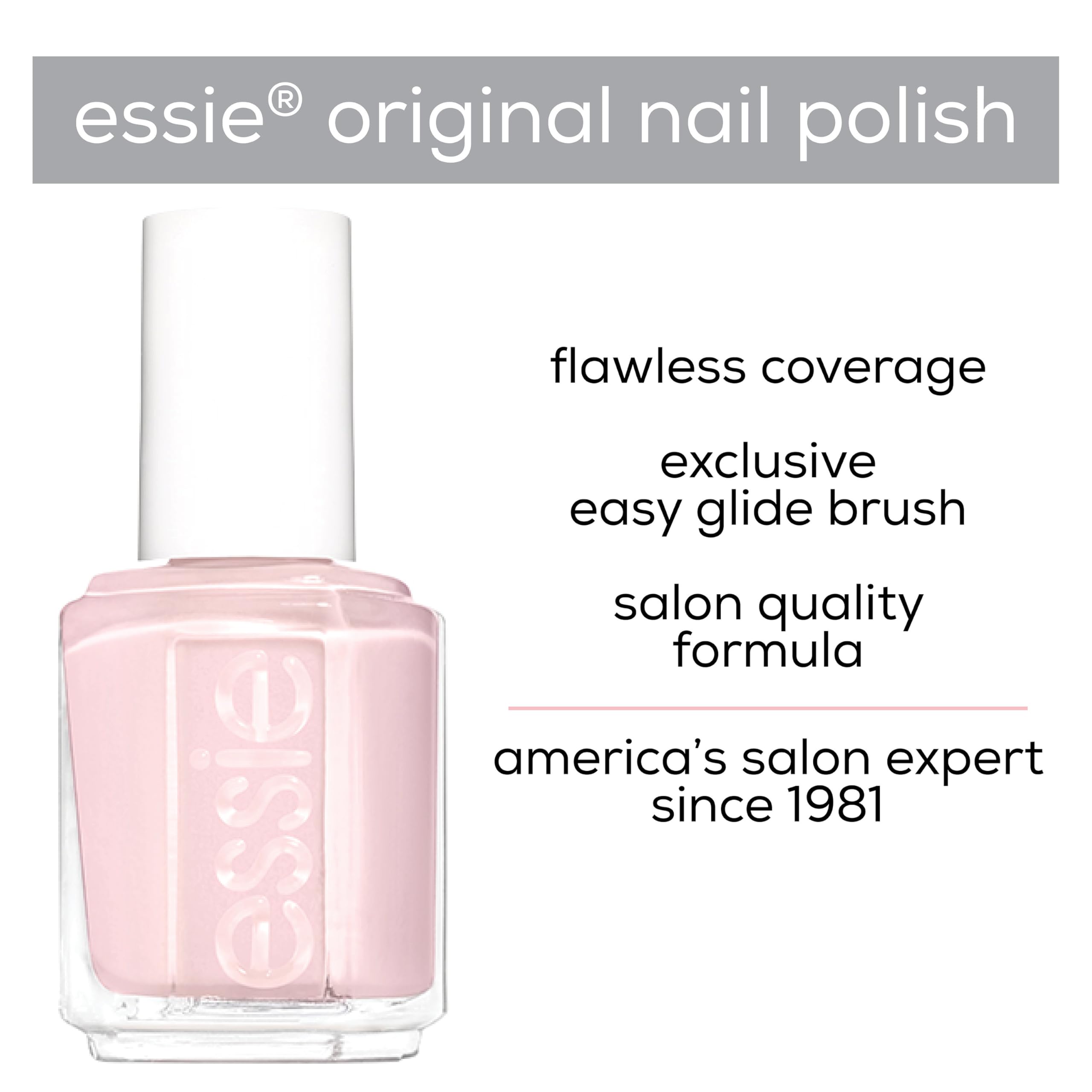 Essie Nail Polish 64 Fifth Avenue Red Orange Creamy Colour, Original High Shine and High Coverage Nail Polish 13.5 ml