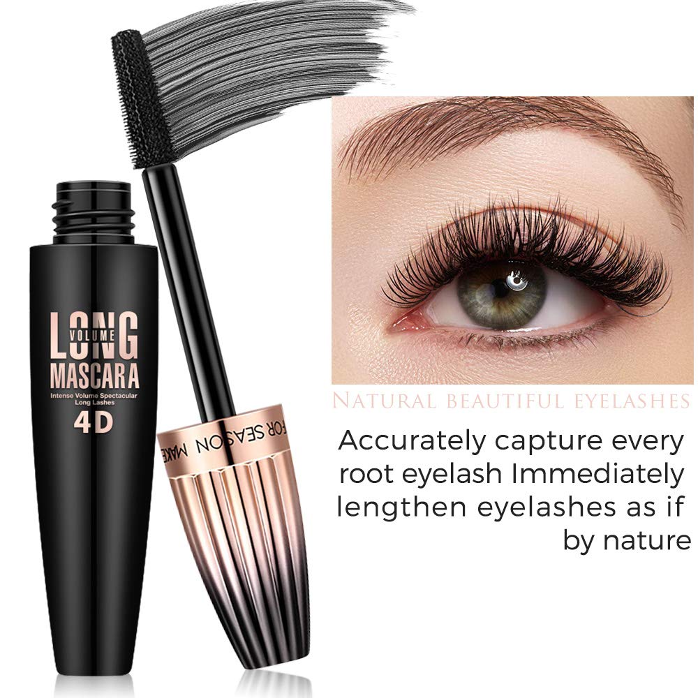 NIFEISHI Waterproof 4D Silk Fiber Mascara Black