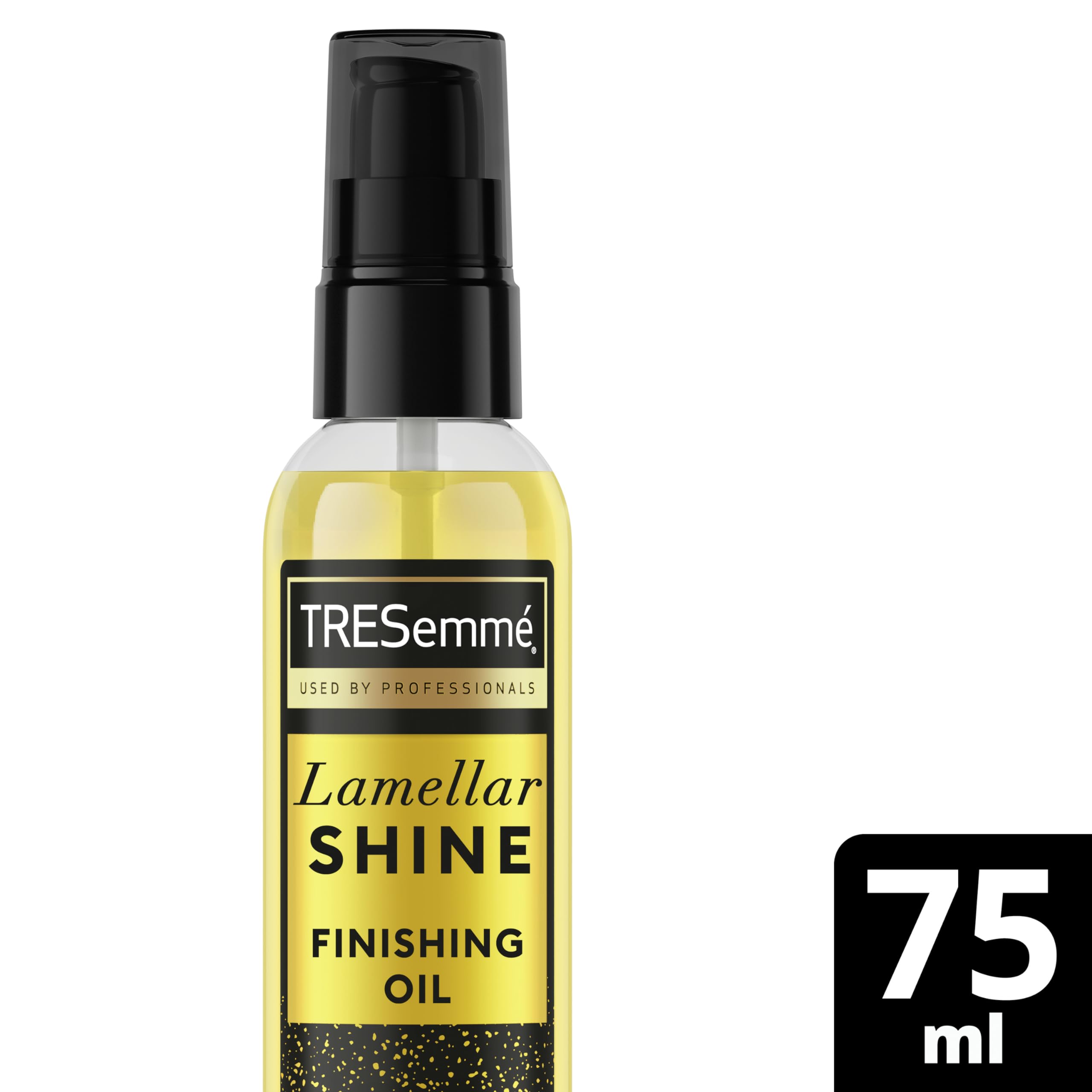 TRESemmé Lamellar Shine Finishing Hair Oil with patented Lamellar Technology lightweight hair treatment for an ultra-glossy salon finish 75 ml