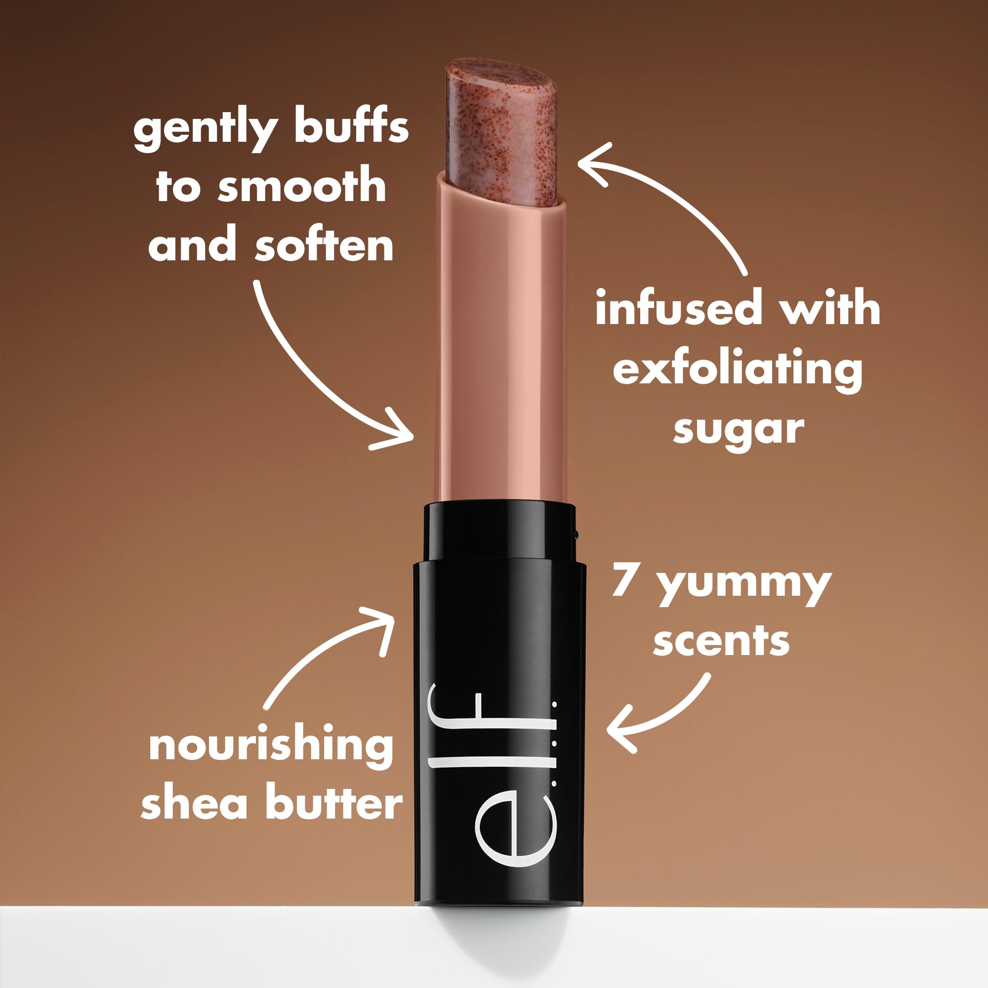 e.l.f. Lip Exfoliator, Moisturising Scented Lip Scrub For Exfoliating & Smoothing Lips, Infused With Jojoba Oil, Vegan & Cruelty-free, Coconut