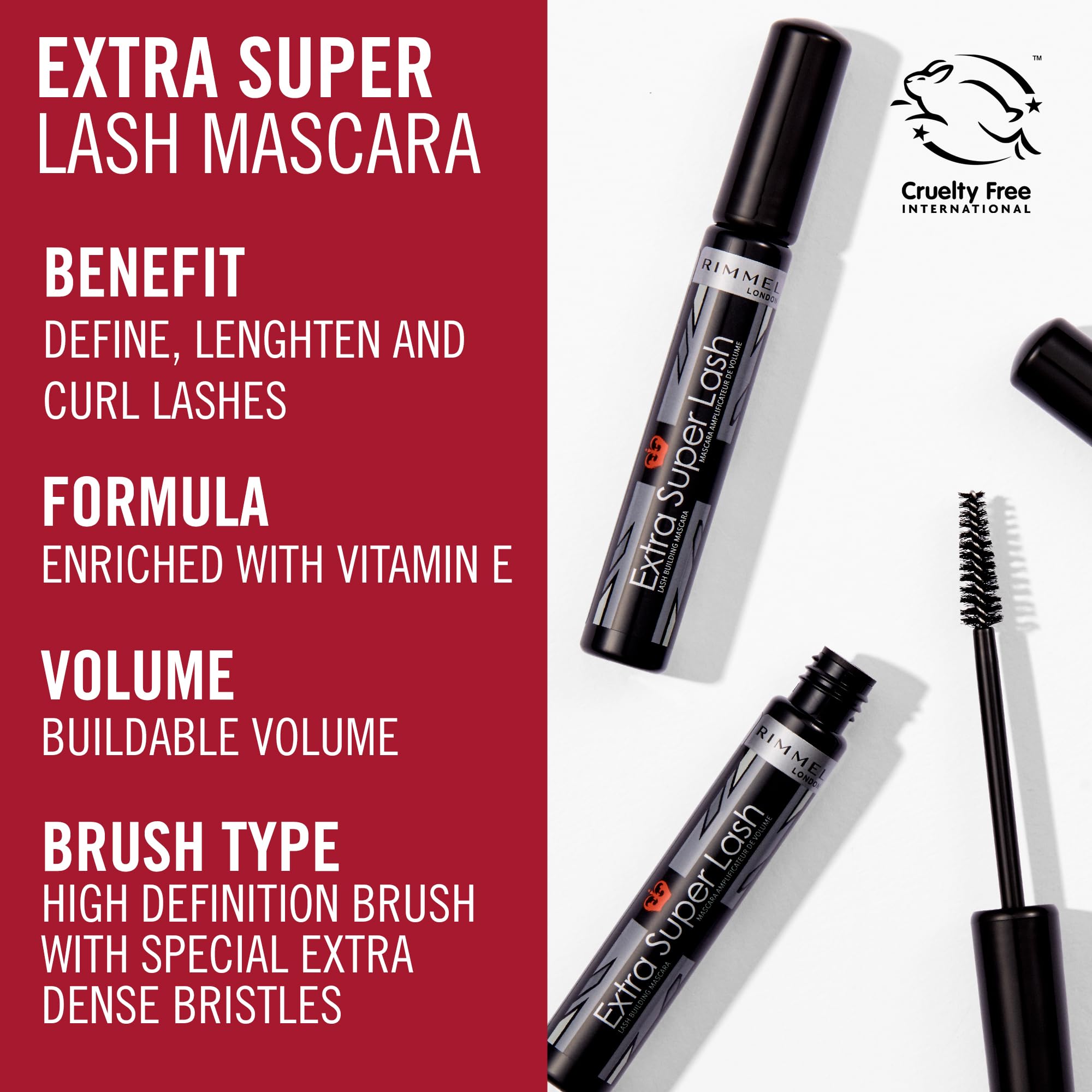 Rimmel London Extra Super Lash Mascara - Black Black