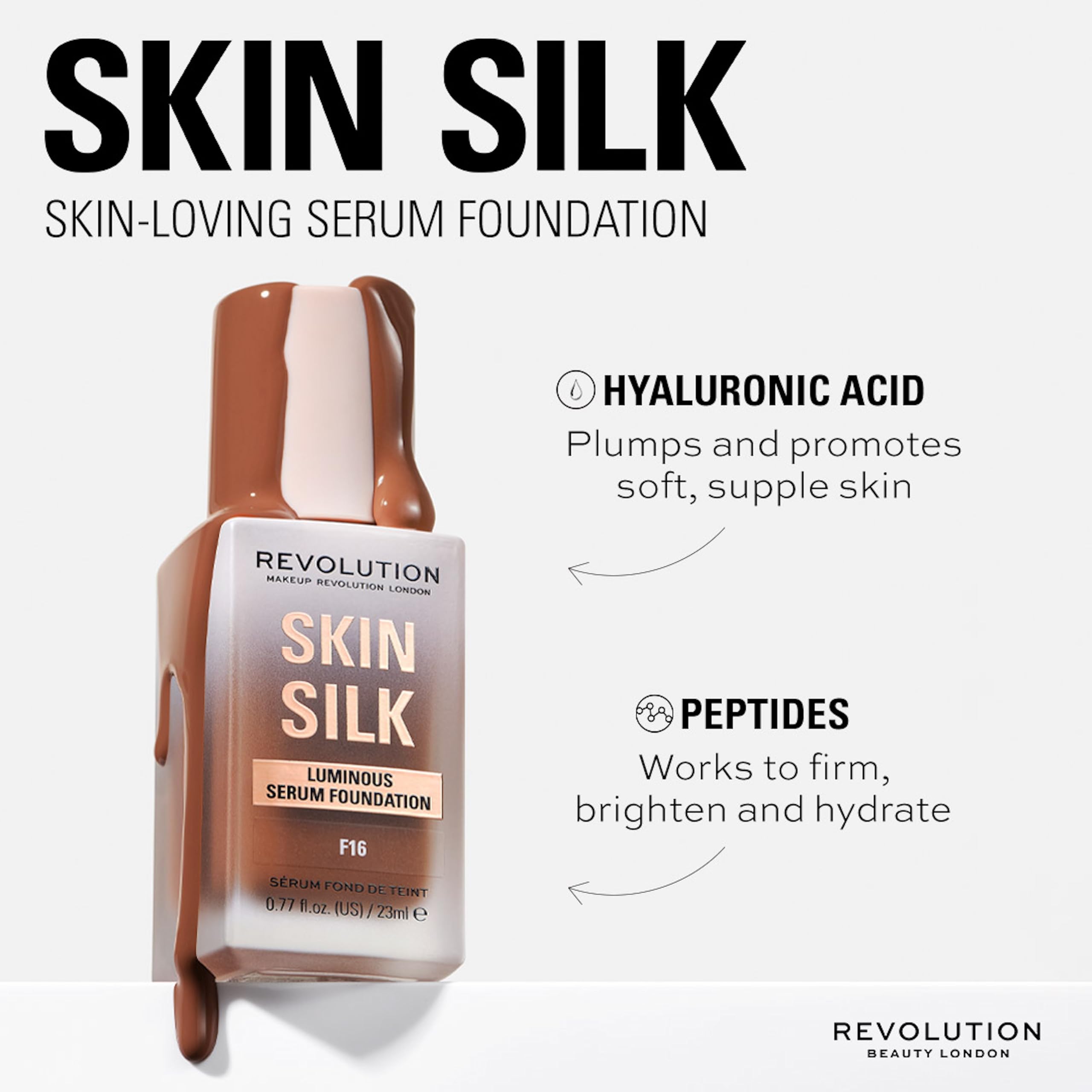 Makeup Revolution Skin Silk Serum Foundation F7 - 23ml