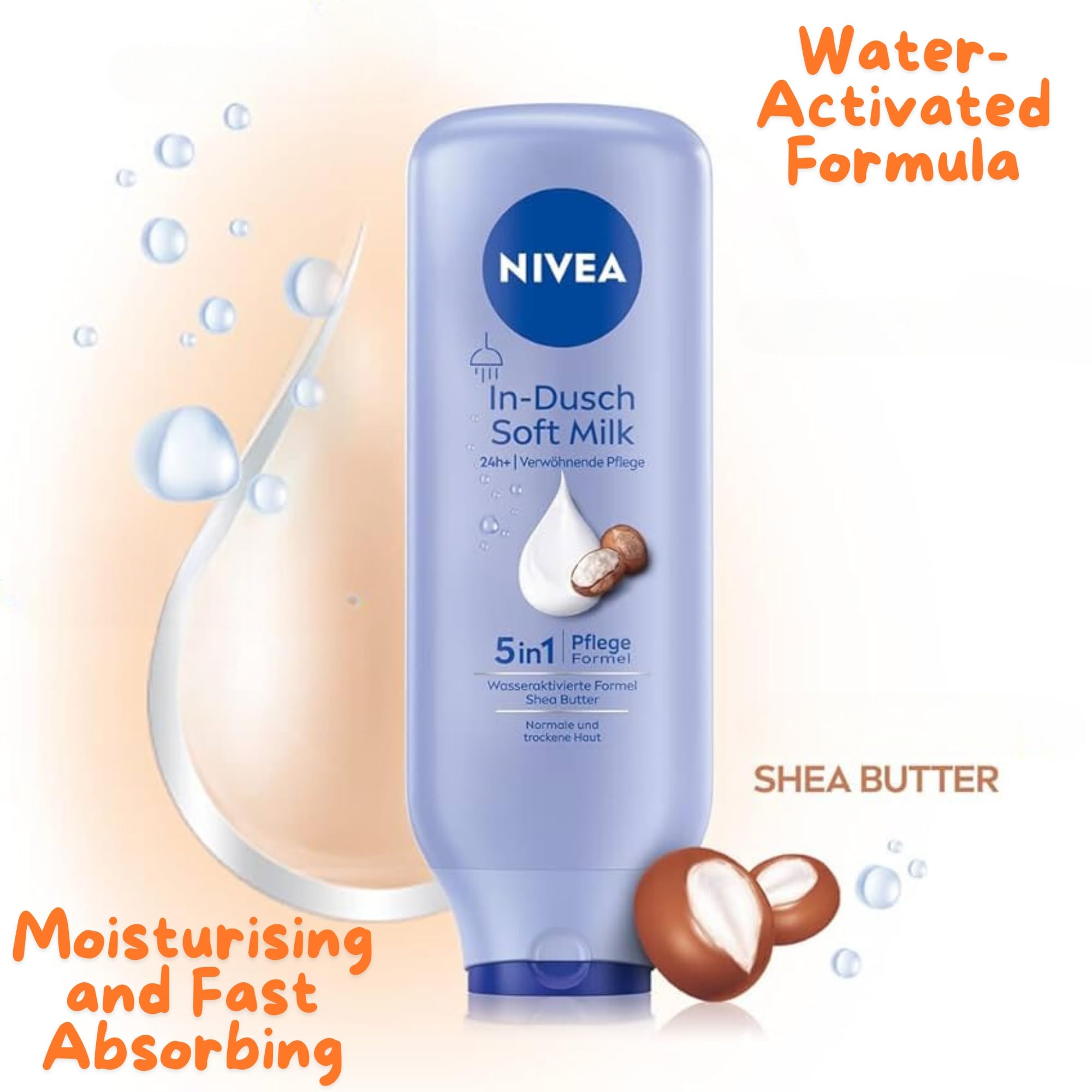 Nivea Shea Butter After Shower Cream 2-Pack 400 ml