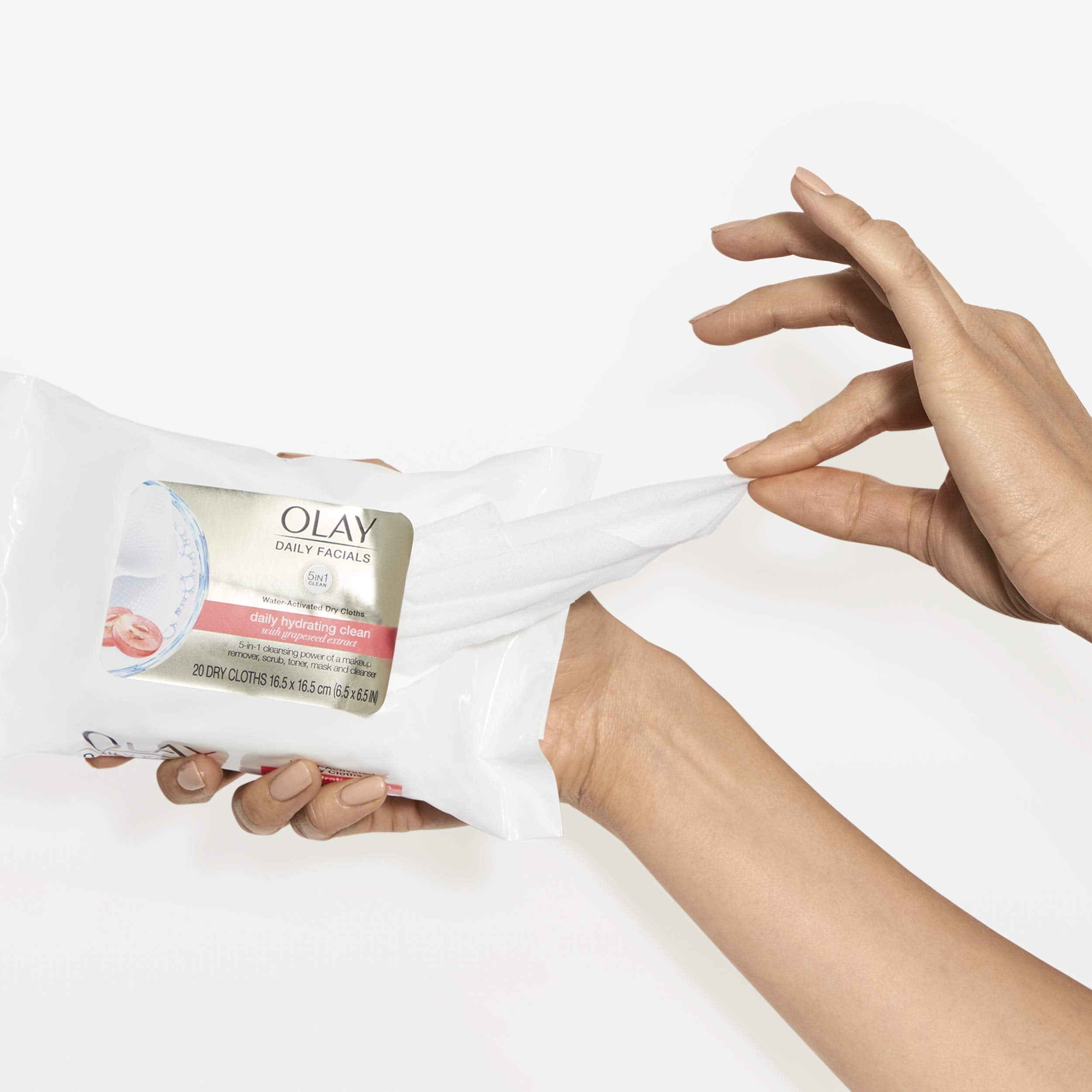 Olay 2 in 1 Daily Facial Cloths for Normal Skin - 33 Wipes