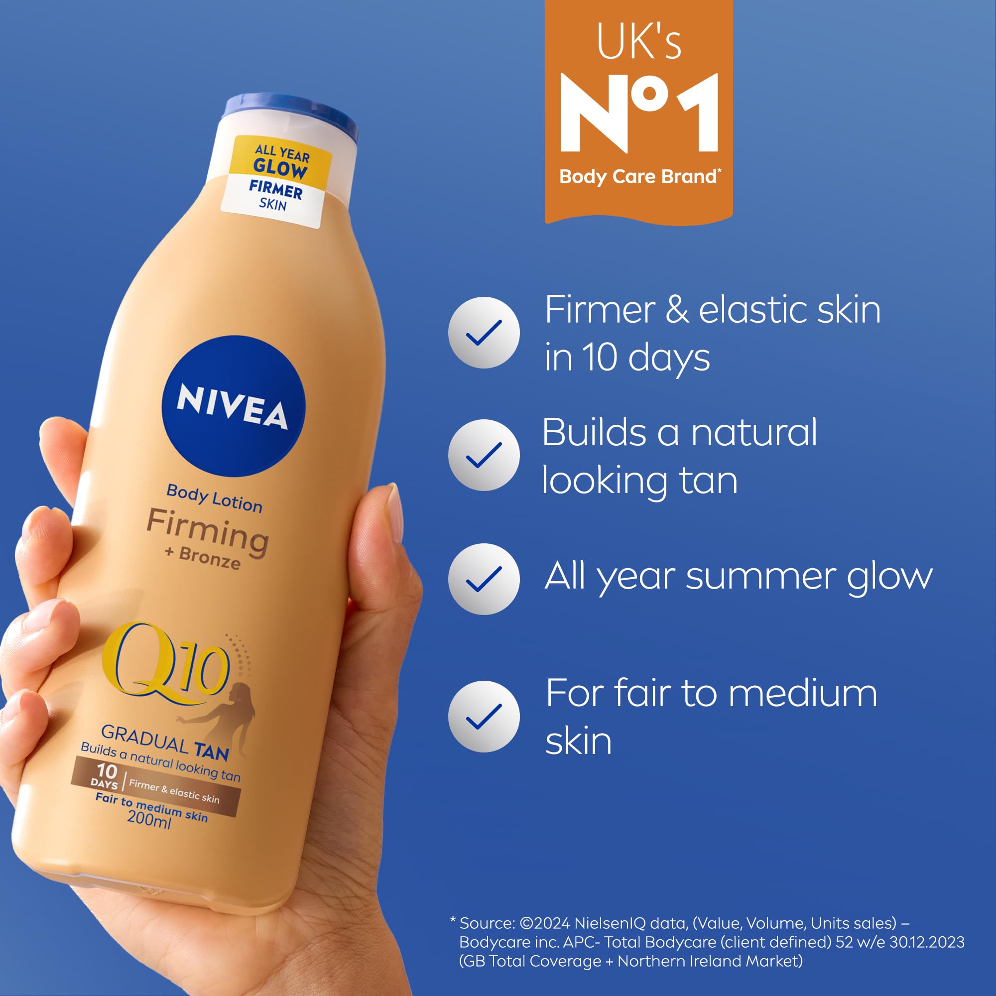 NIVEA Q10 Firming Radiance Gradual Tan 200 ml