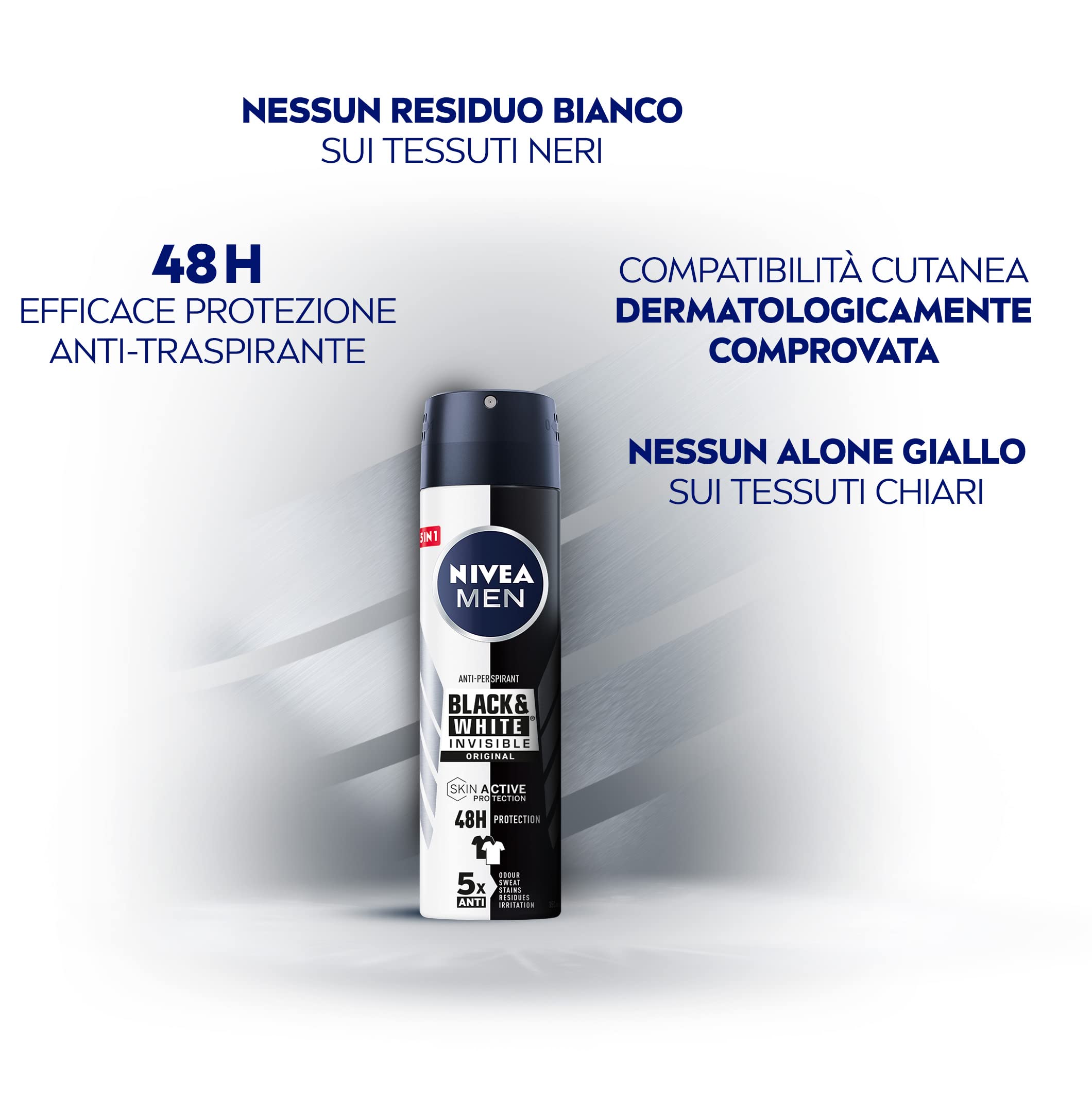 NIVEA Men Black & White Invisible Antiperspirant Spray