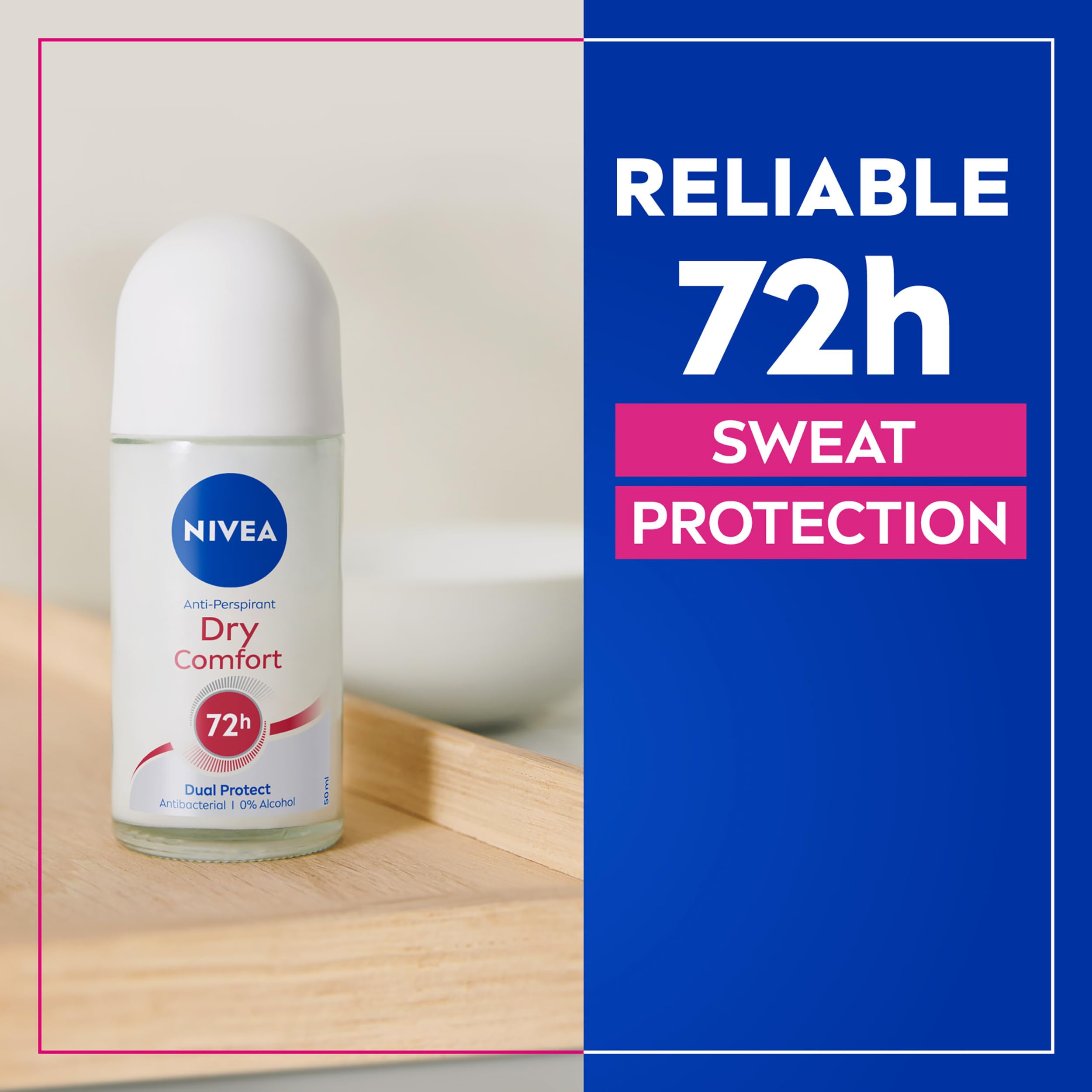 NIVEA Dry Confidence 72H Anti-Perspirant Roll-On 50ml