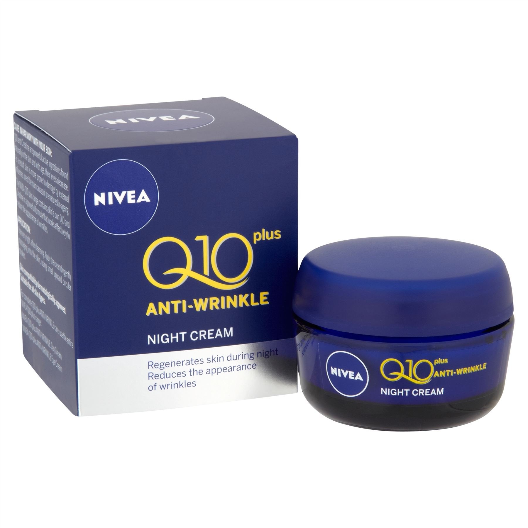 NIVEA Q10 Plus Anti-Wrinkle Night Cream - 3 Pack