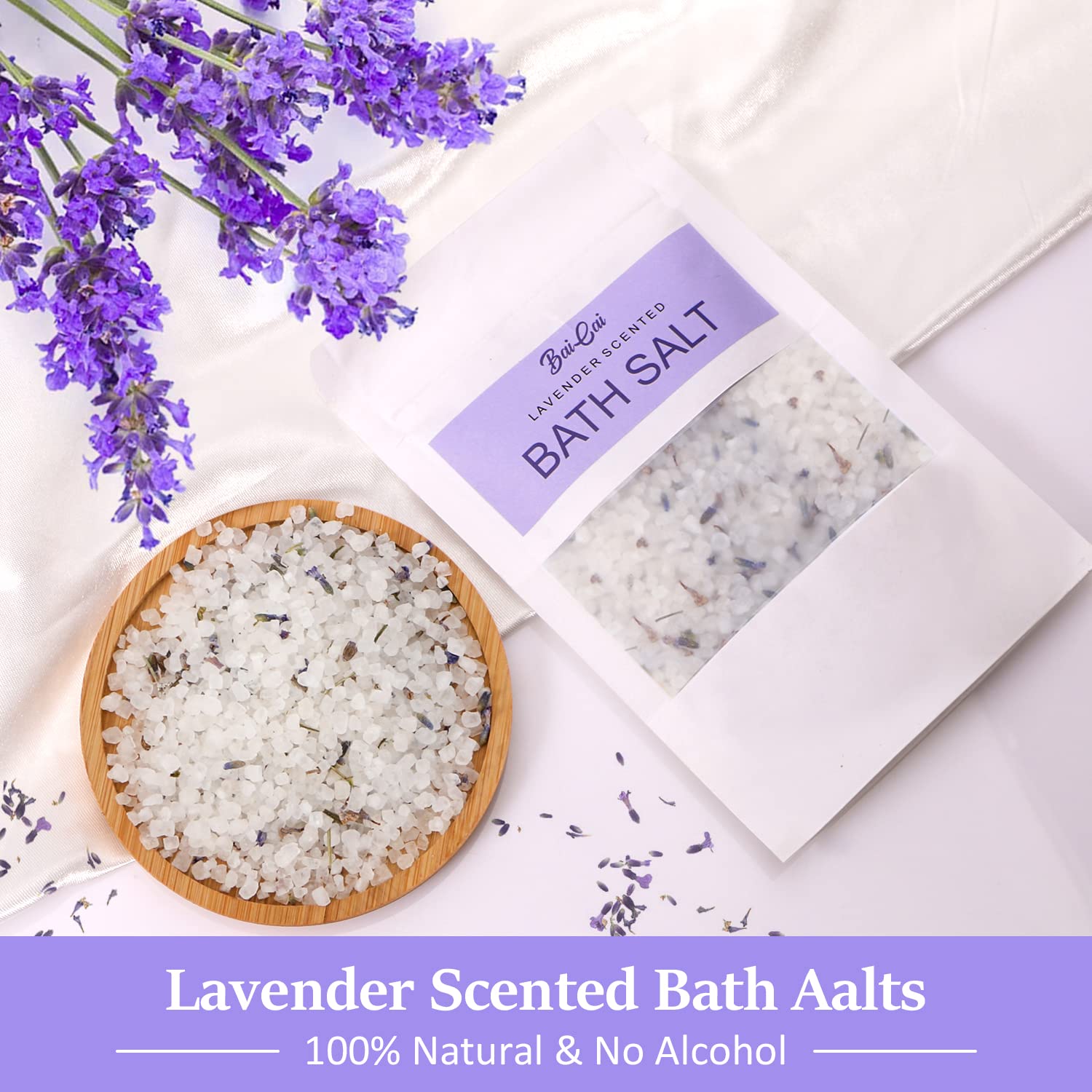 BaiCai Lavender Self-Care Pamper Gift Set