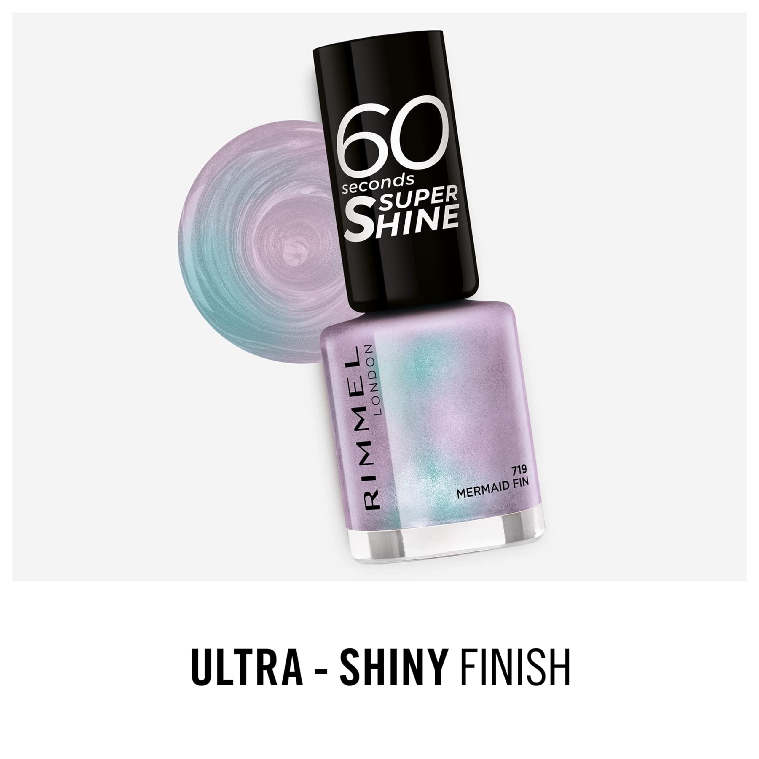 Rimmel 60 Seconds Super-Shine, 8ml, Mermaid Fin