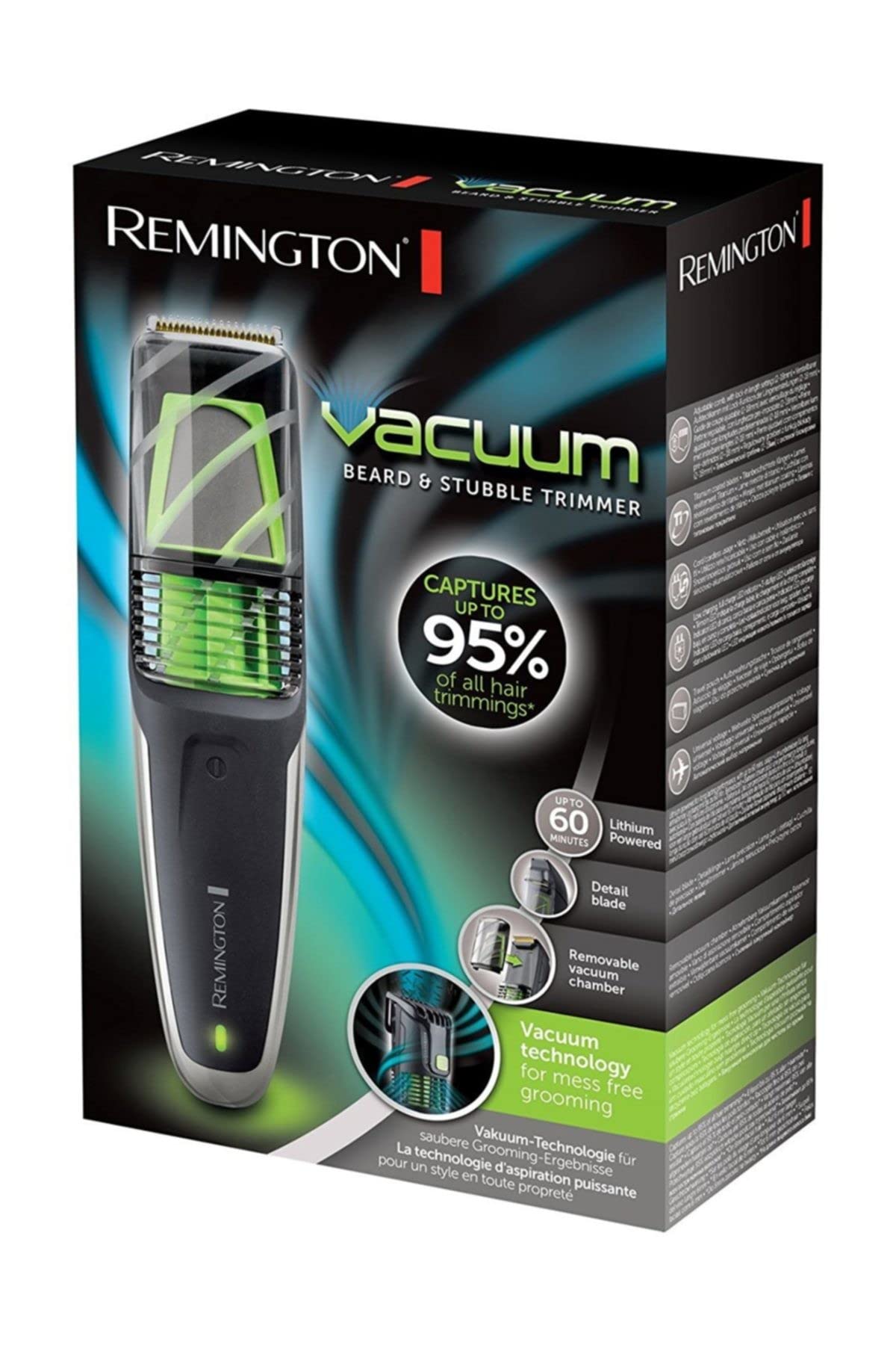 Remington Vacuum Beard and Stubble Trimmer MB6850